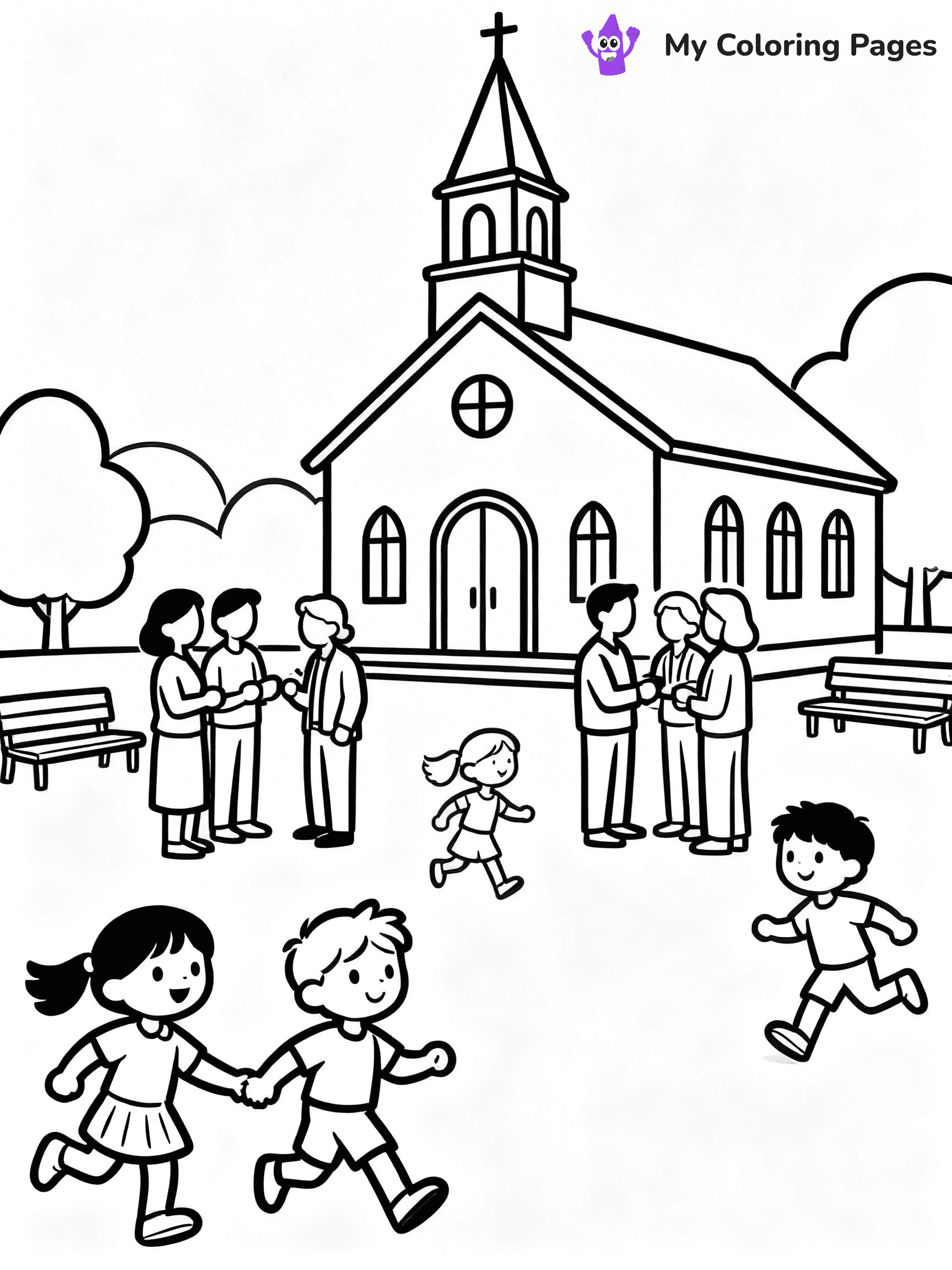 Church Coloring Pages - 26