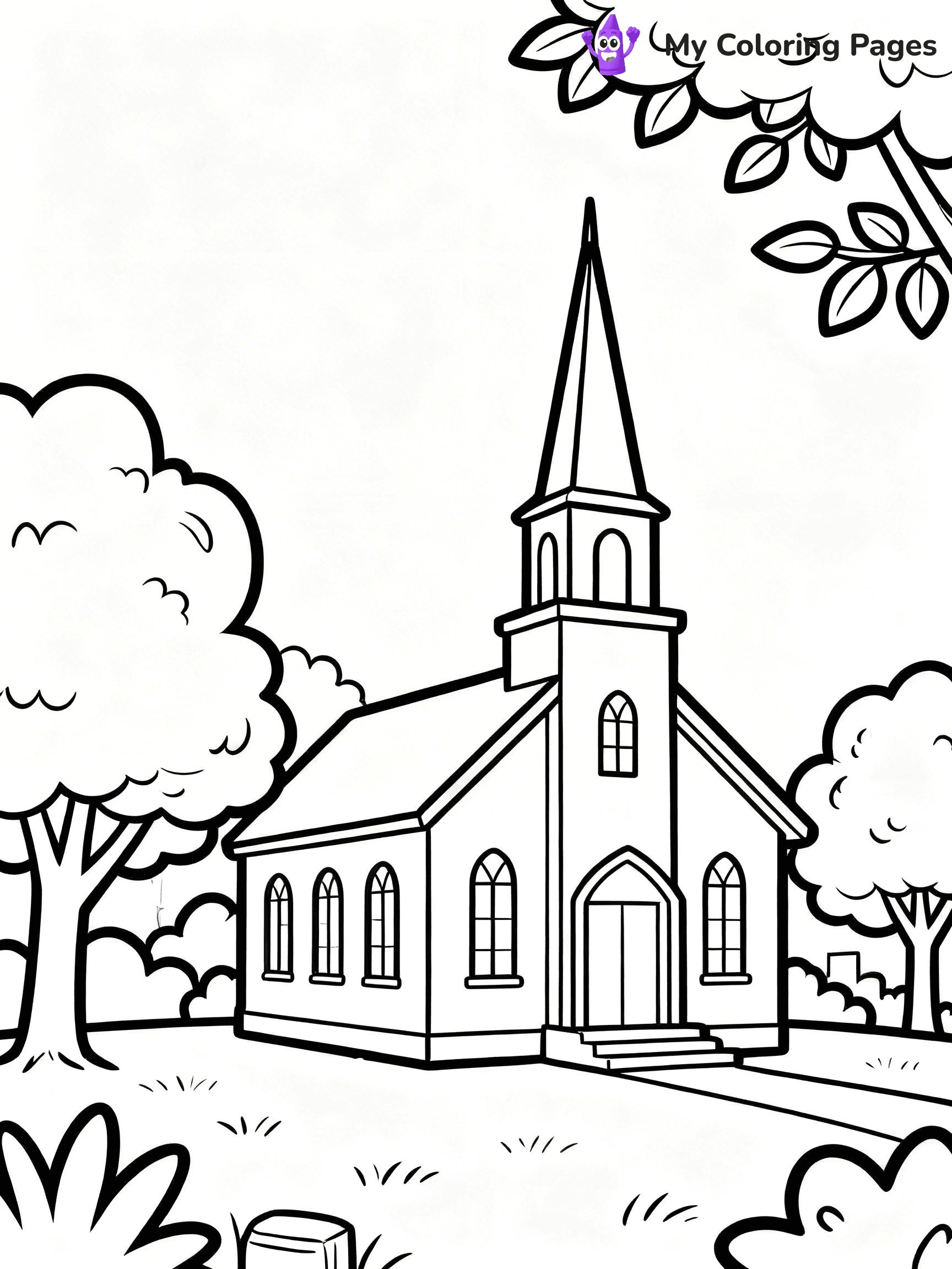 Church Coloring Pages - 19