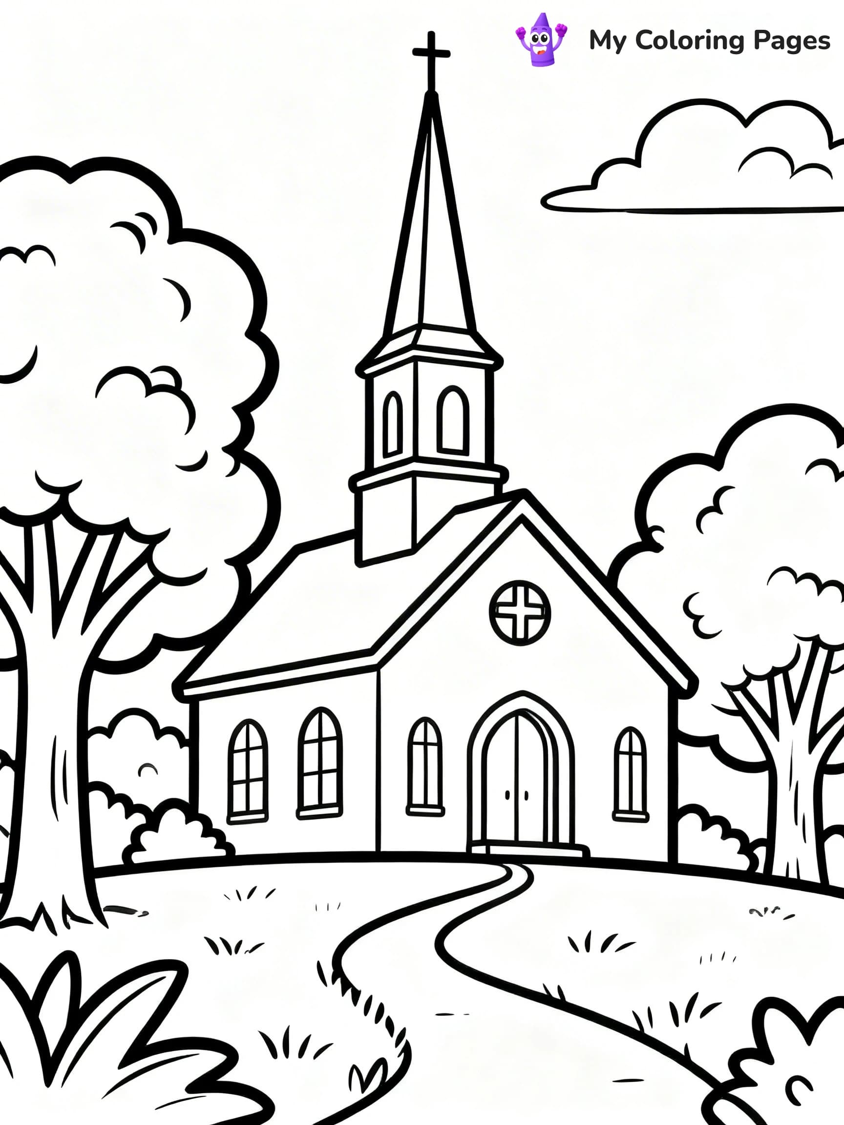 Church Coloring Pages - 18