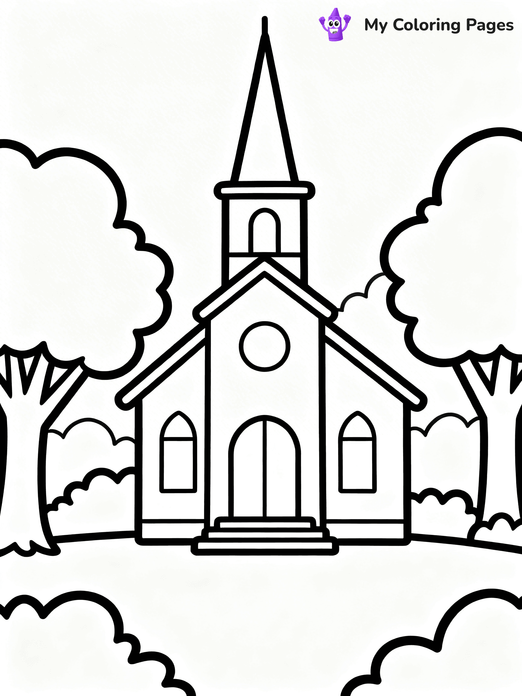 Church Coloring Pages - 17