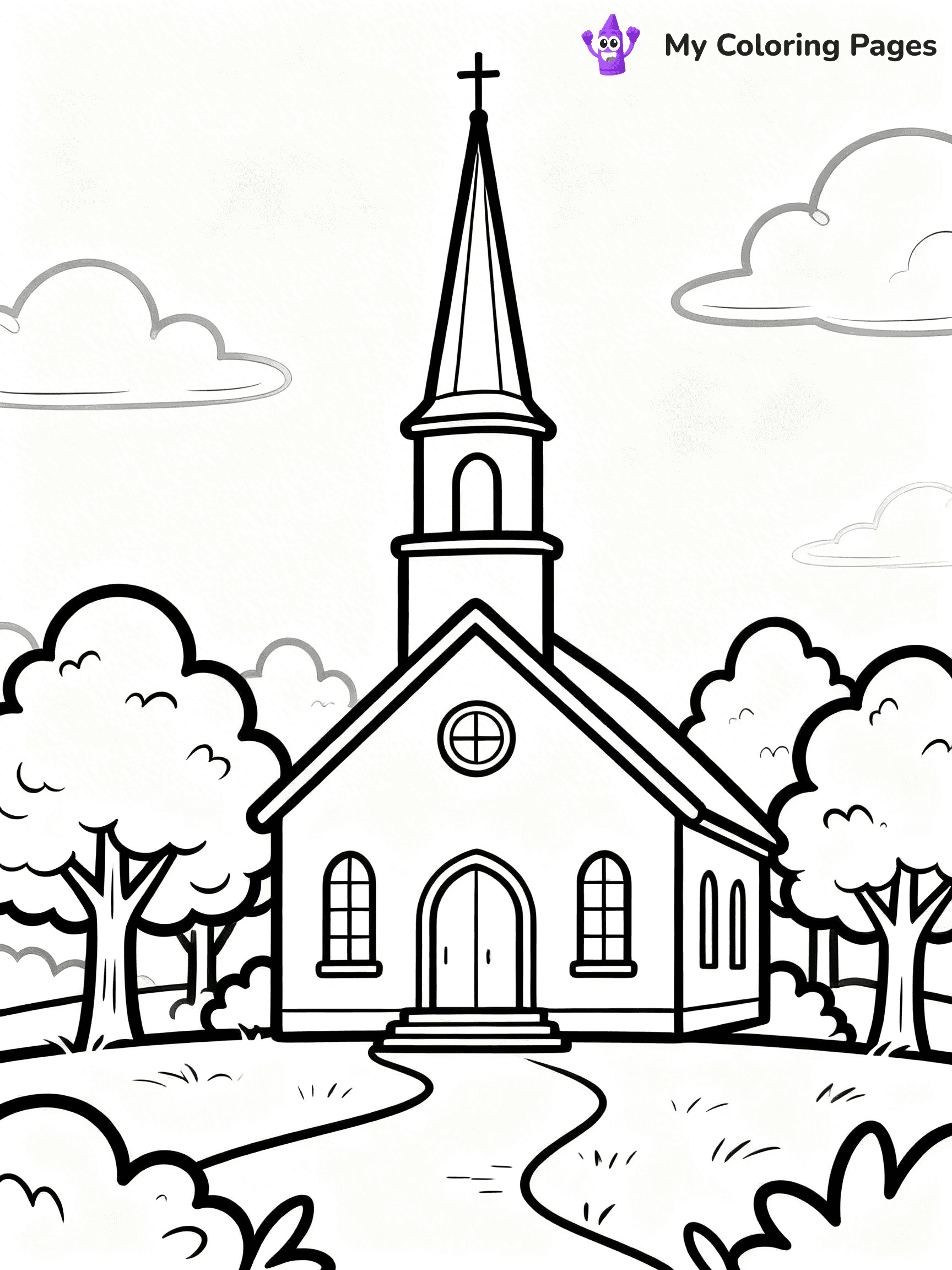 Church Coloring Pages - 14
