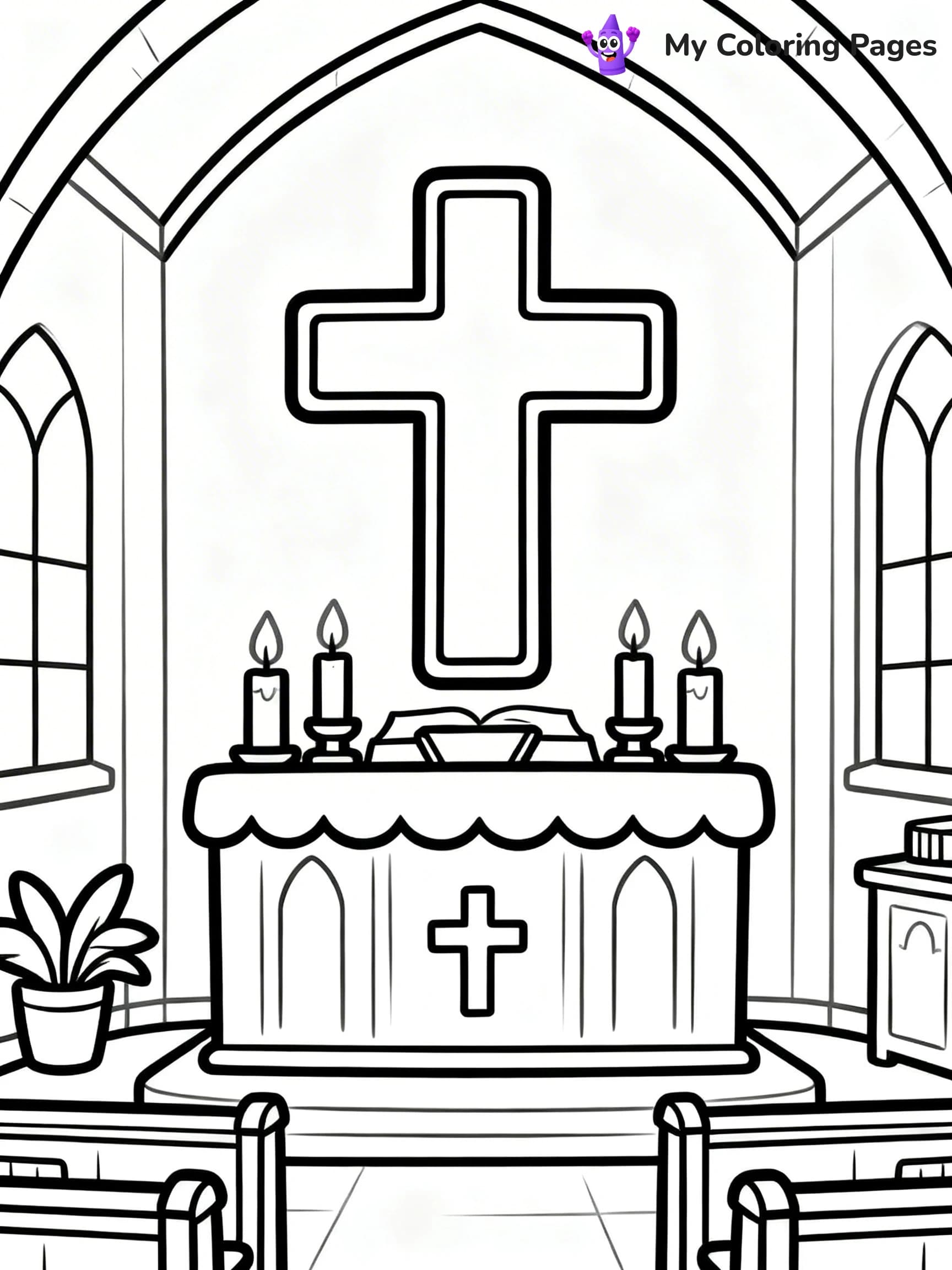Church Coloring Pages - 13