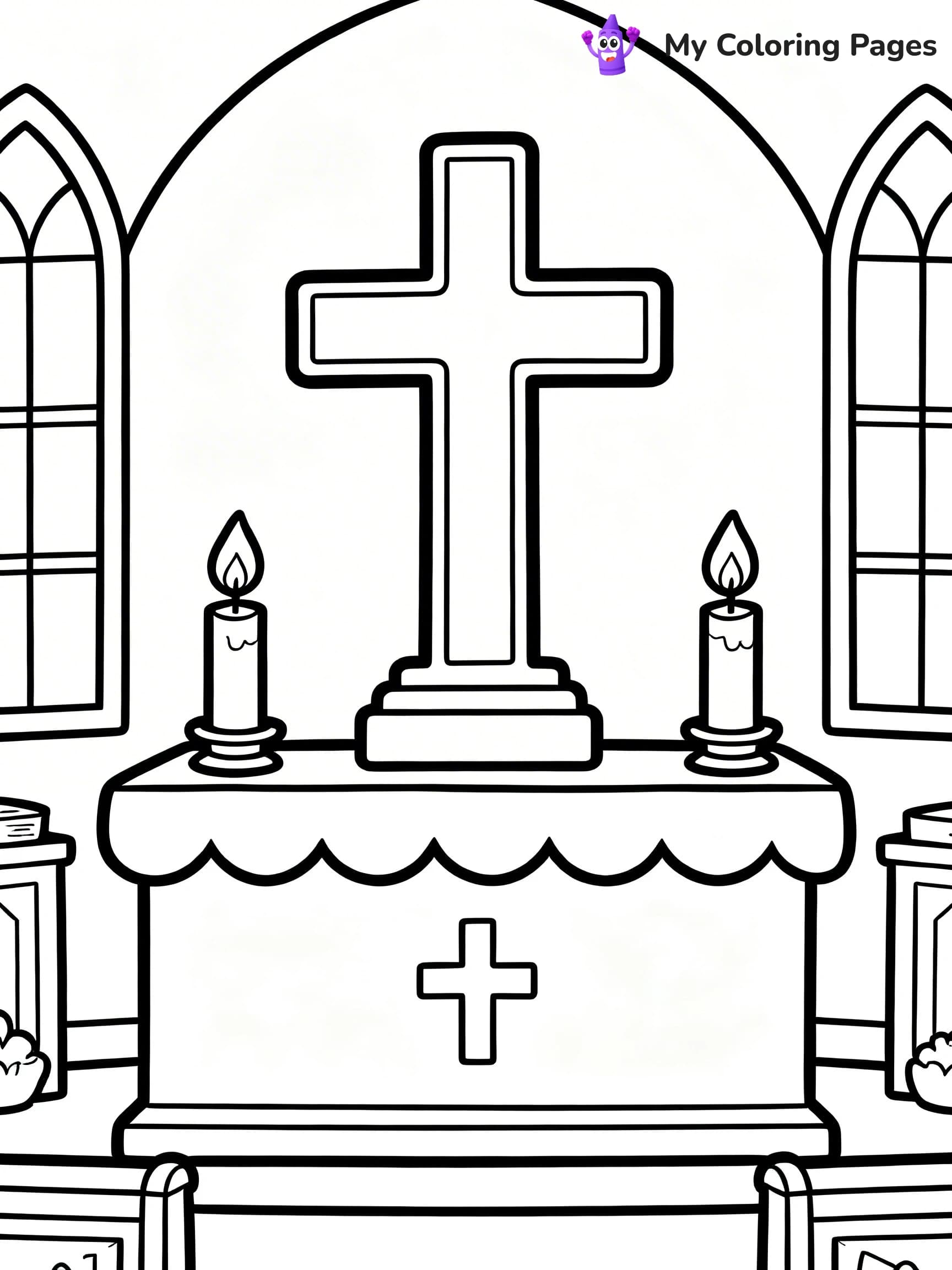 Church Coloring Pages - 10