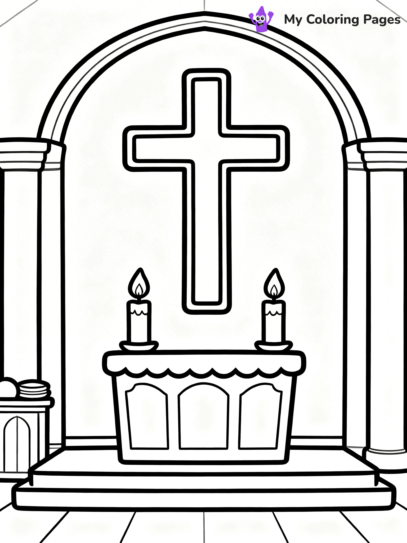 Church Coloring Pages - 8