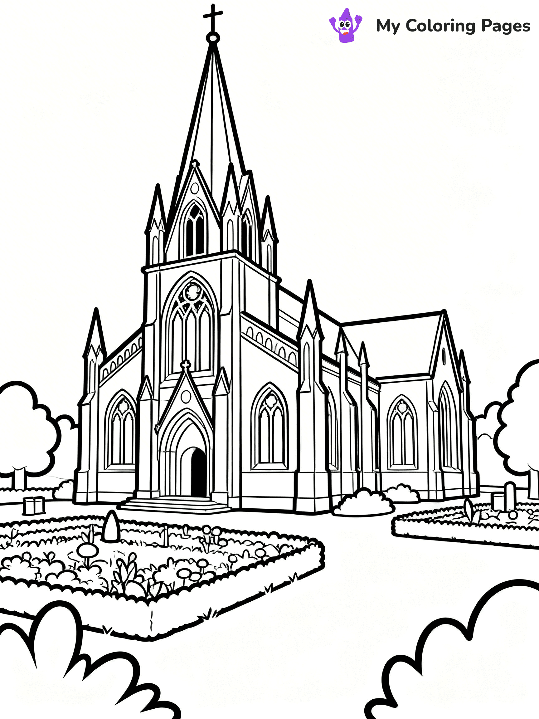 Church Coloring Pages - 6