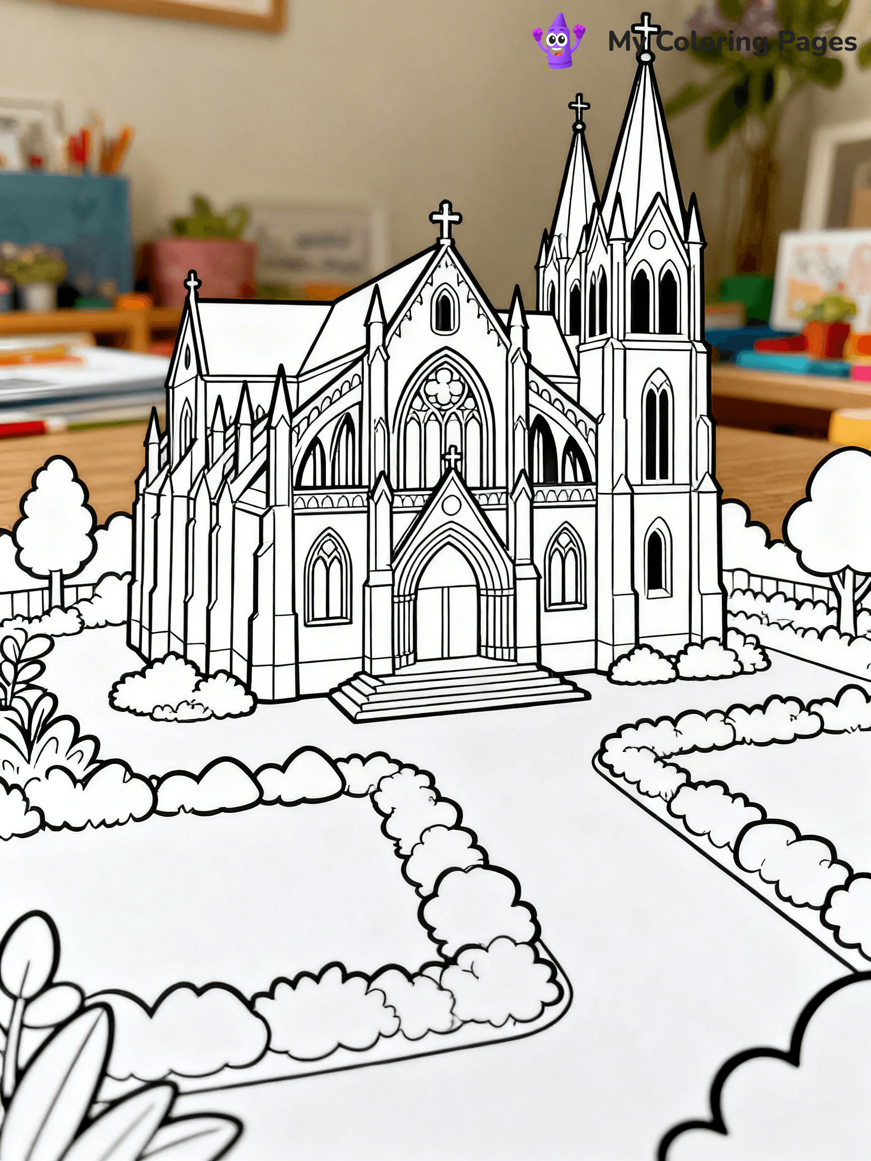Church Coloring Pages - 5