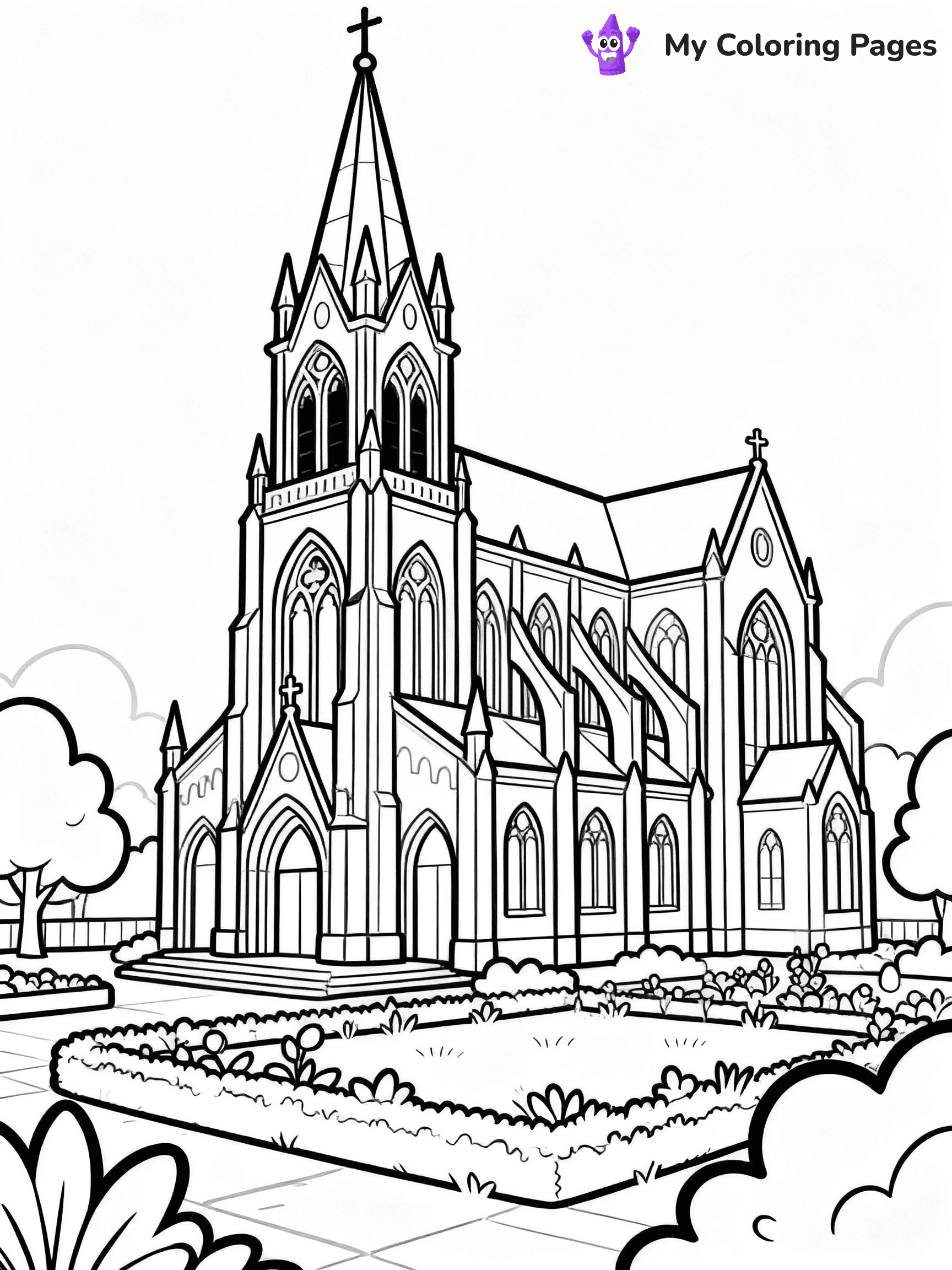 Church Coloring Pages - 2