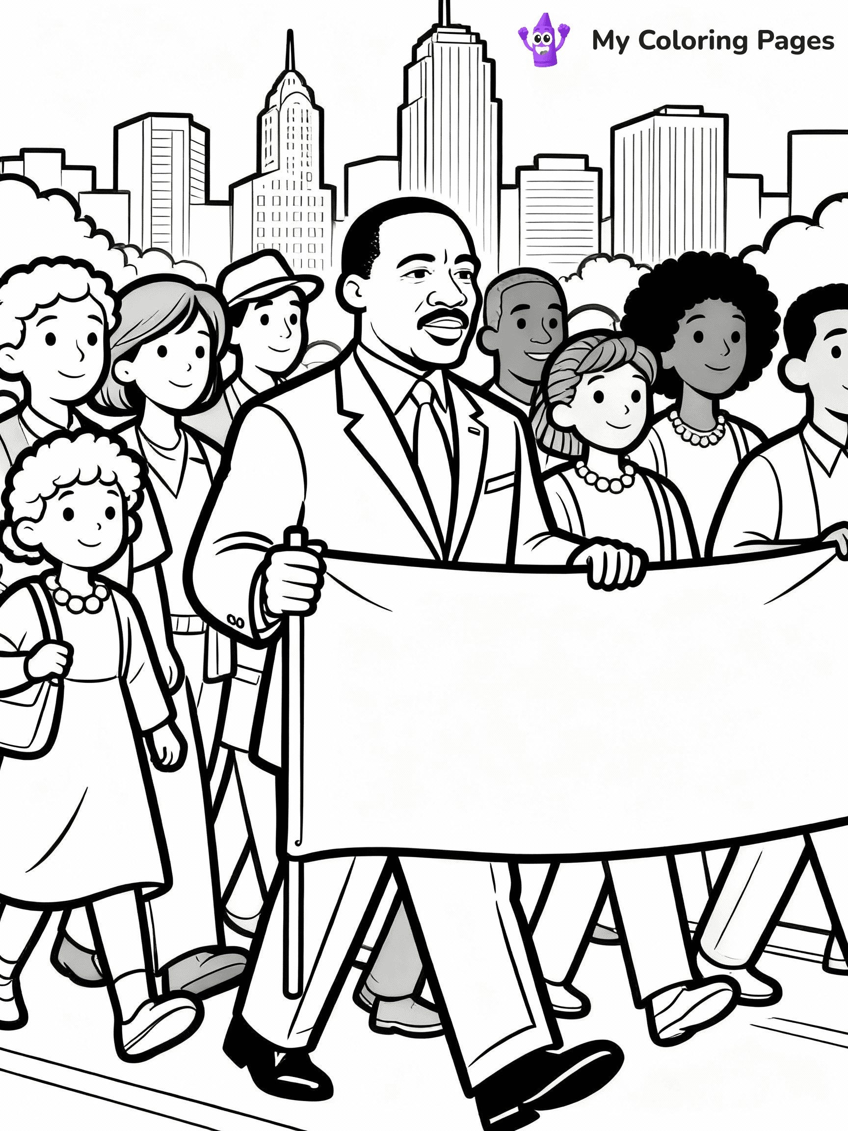 Martin Luther King JR Coloring Pages - 5