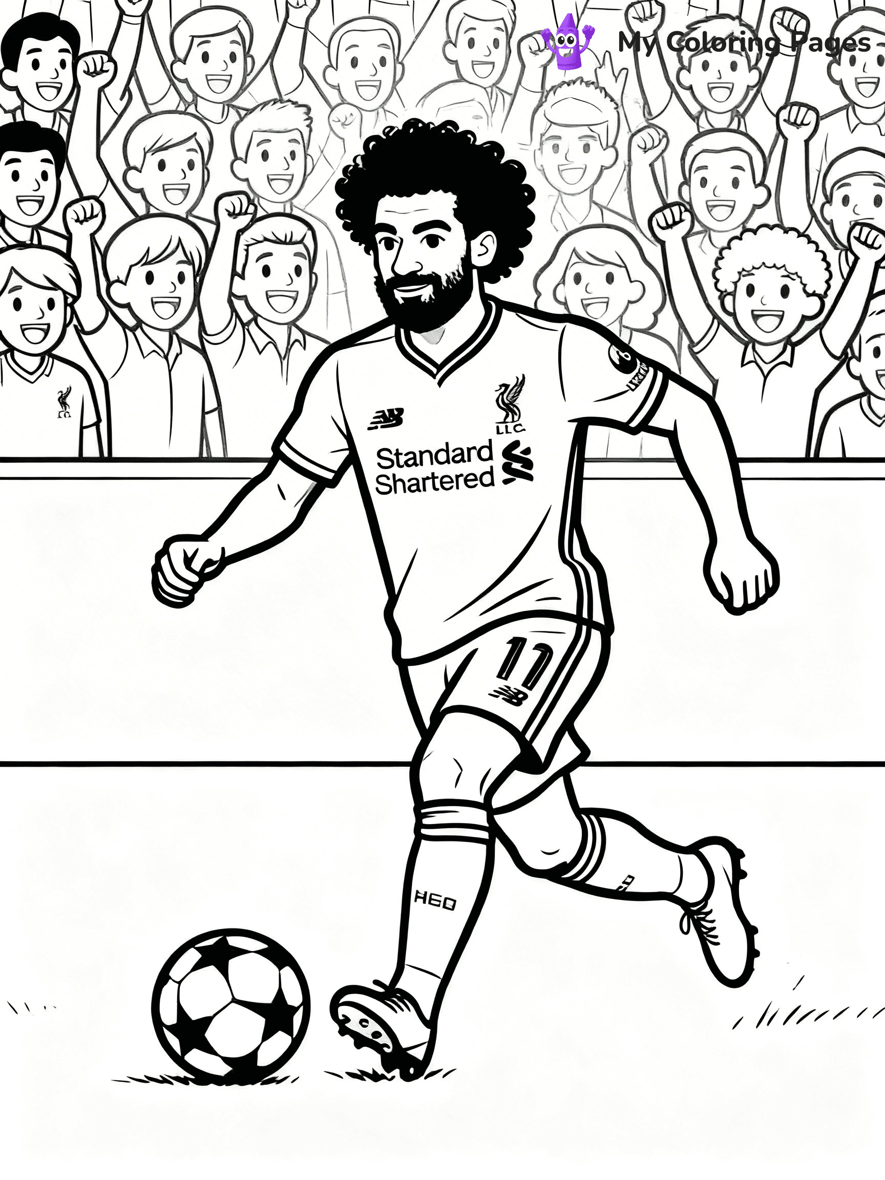 Mo Salah Coloring Pages - 30