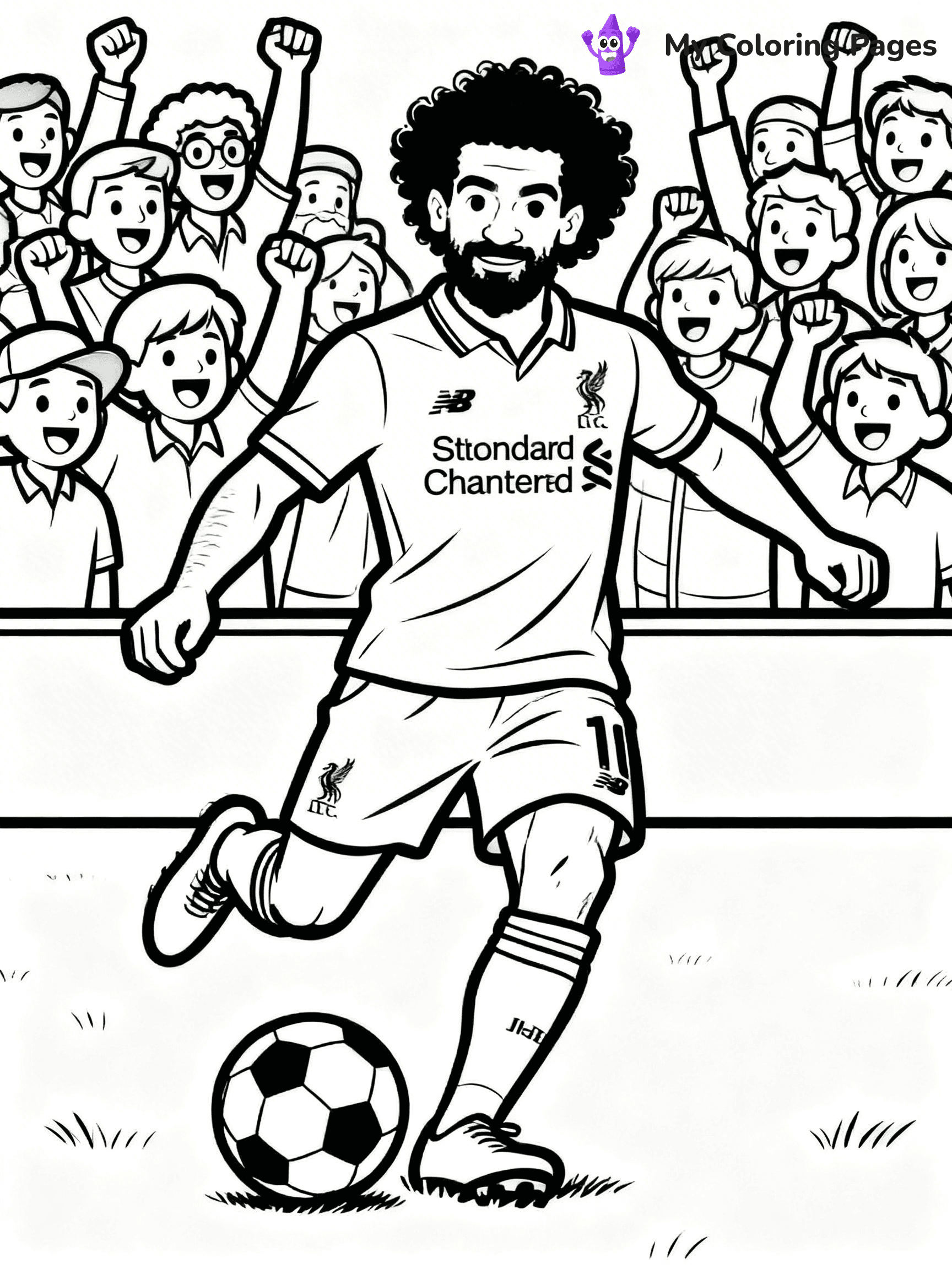 Mo Salah Coloring Pages - 26