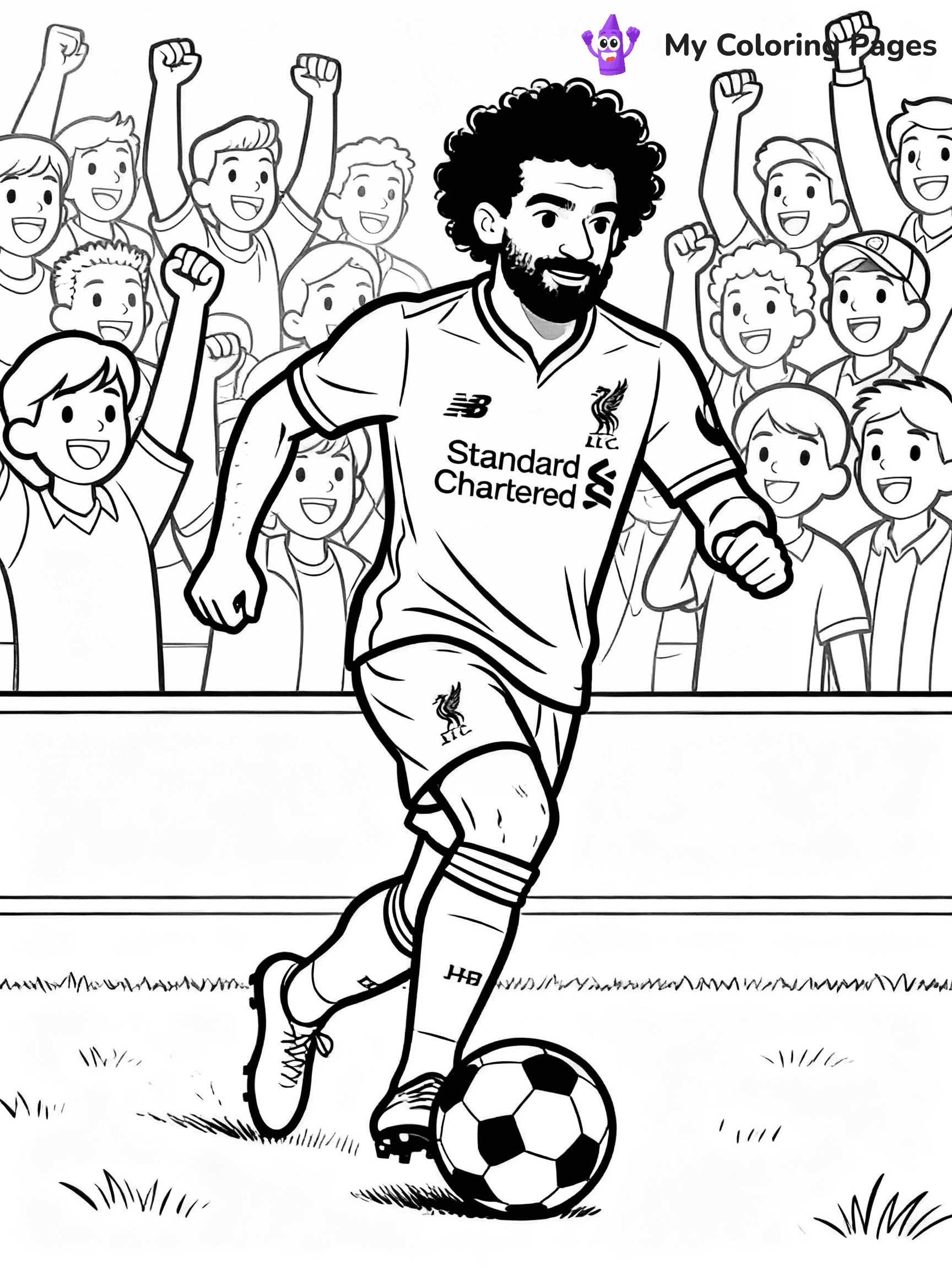 Mo Salah Coloring Pages - 25