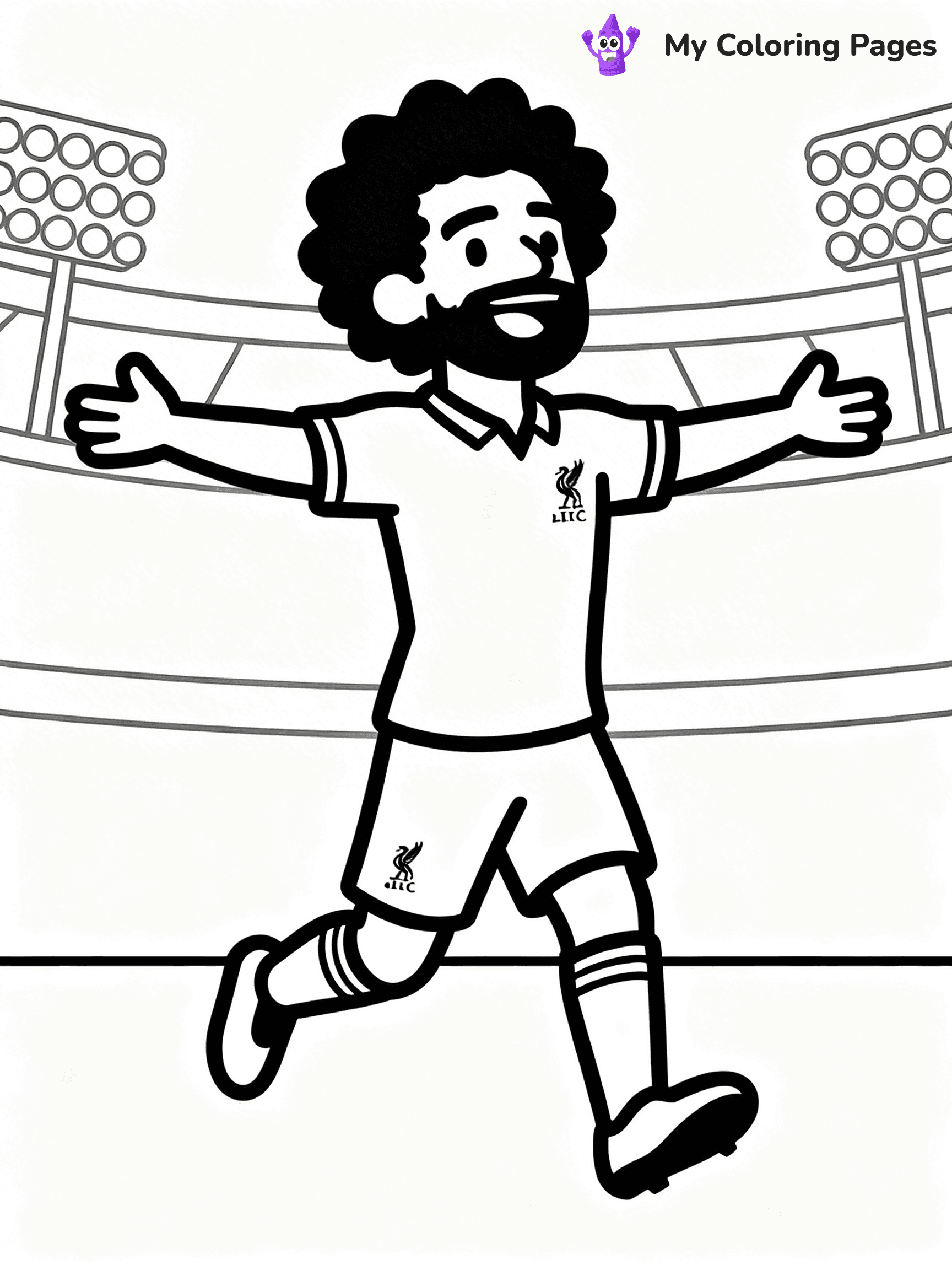 Mo Salah Coloring Pages - 24