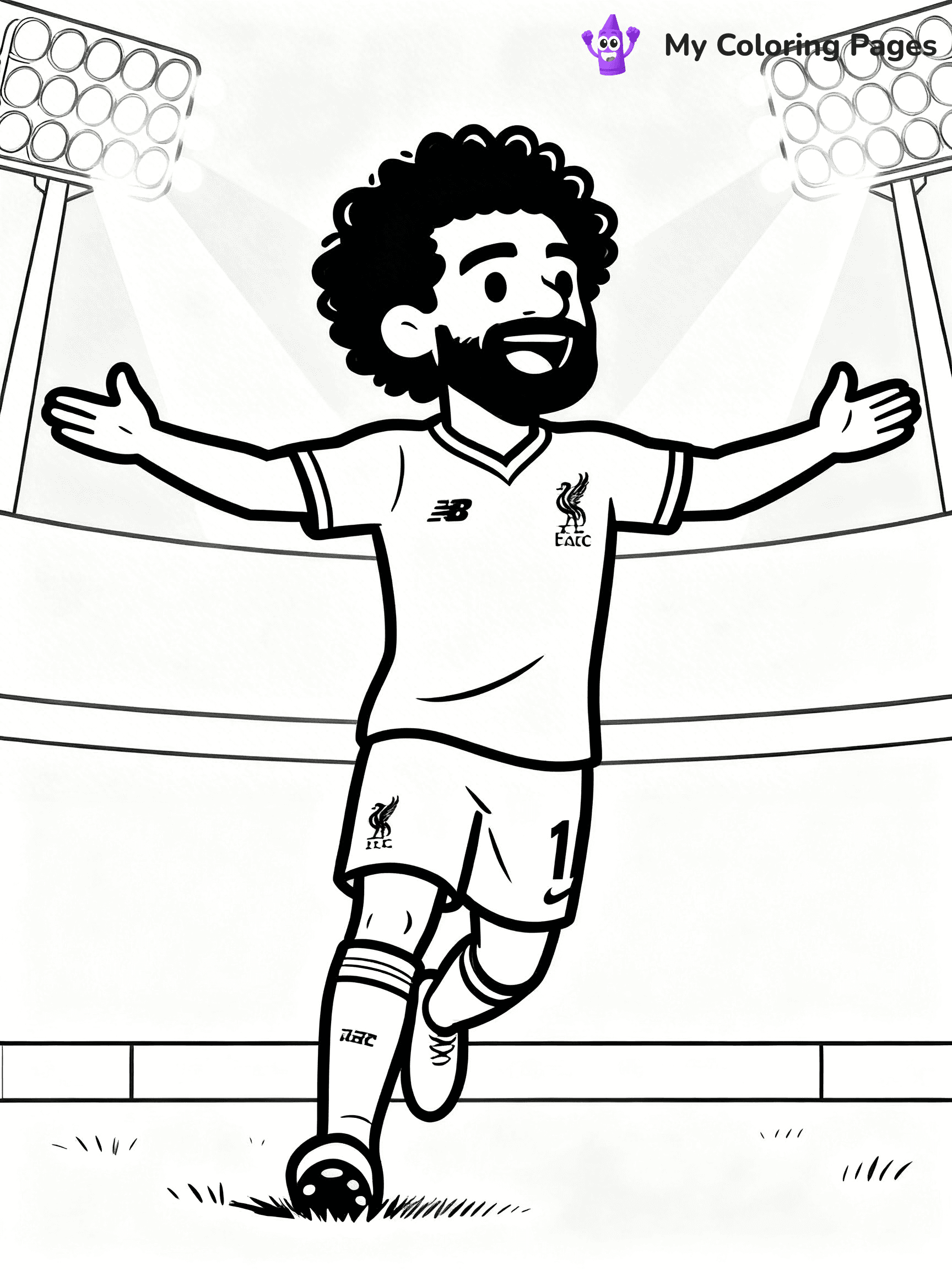 Mo Salah Coloring Pages - 23