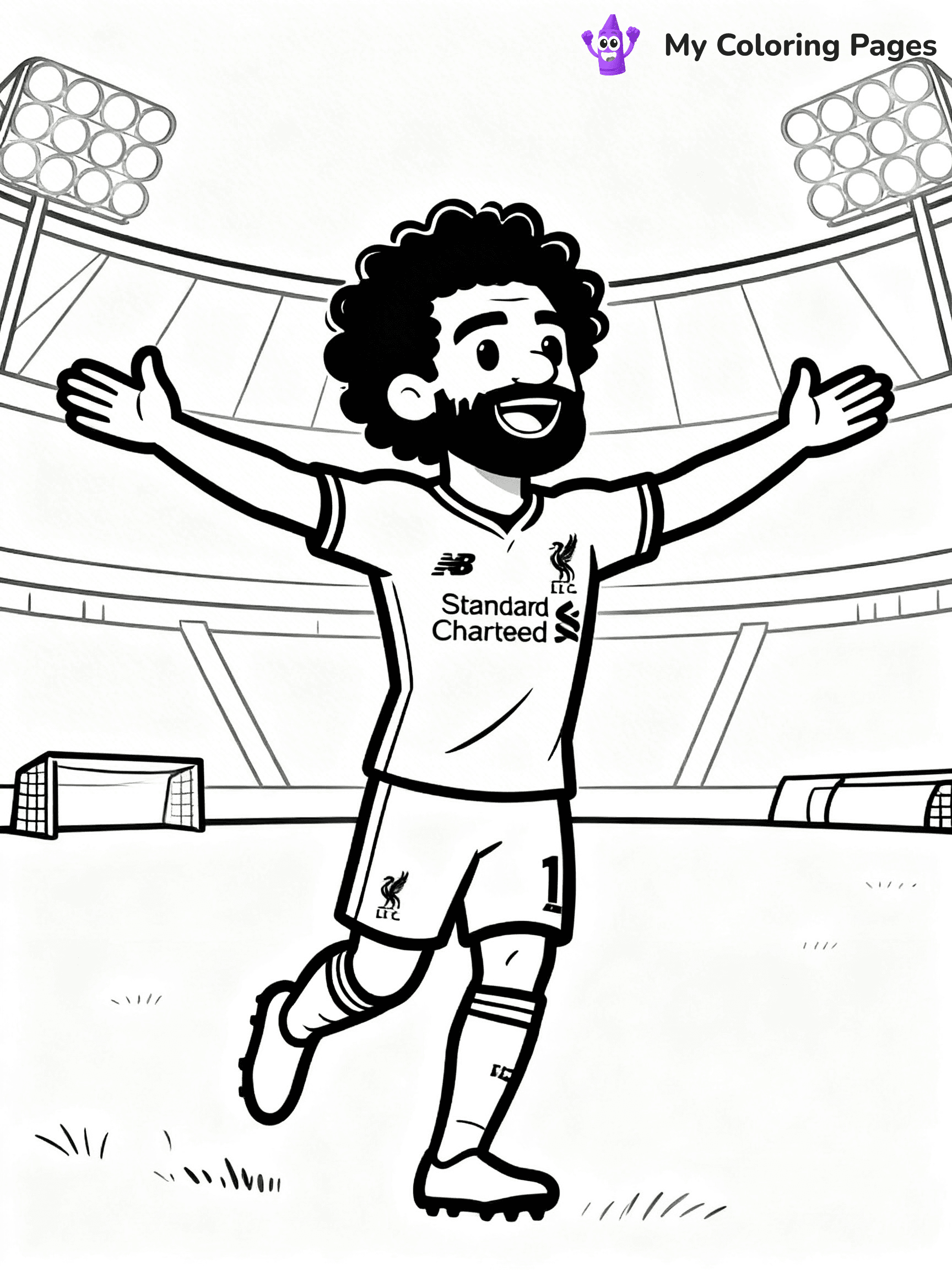 Mo Salah Coloring Pages - 22