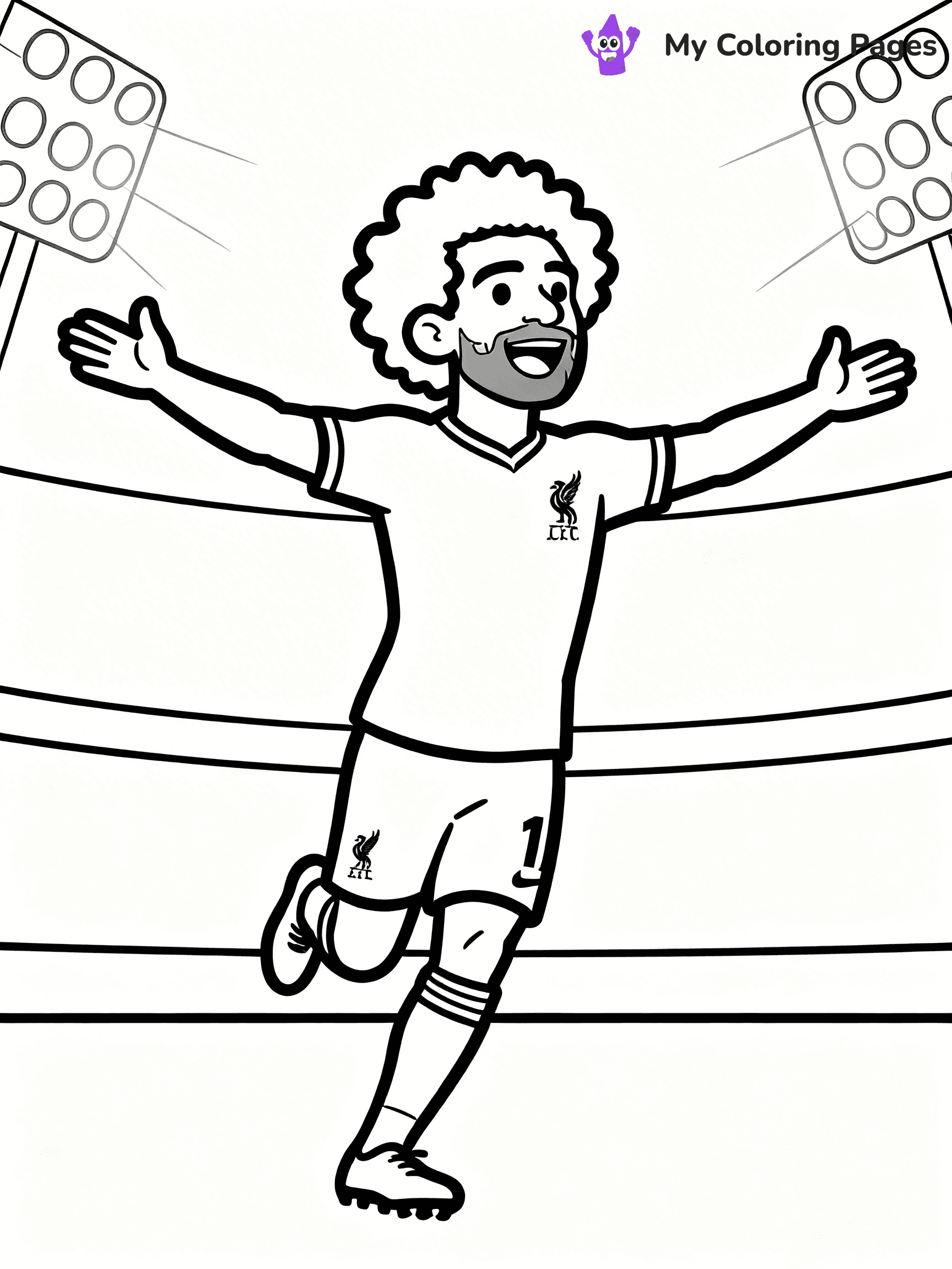 Mo Salah Coloring Pages - 21