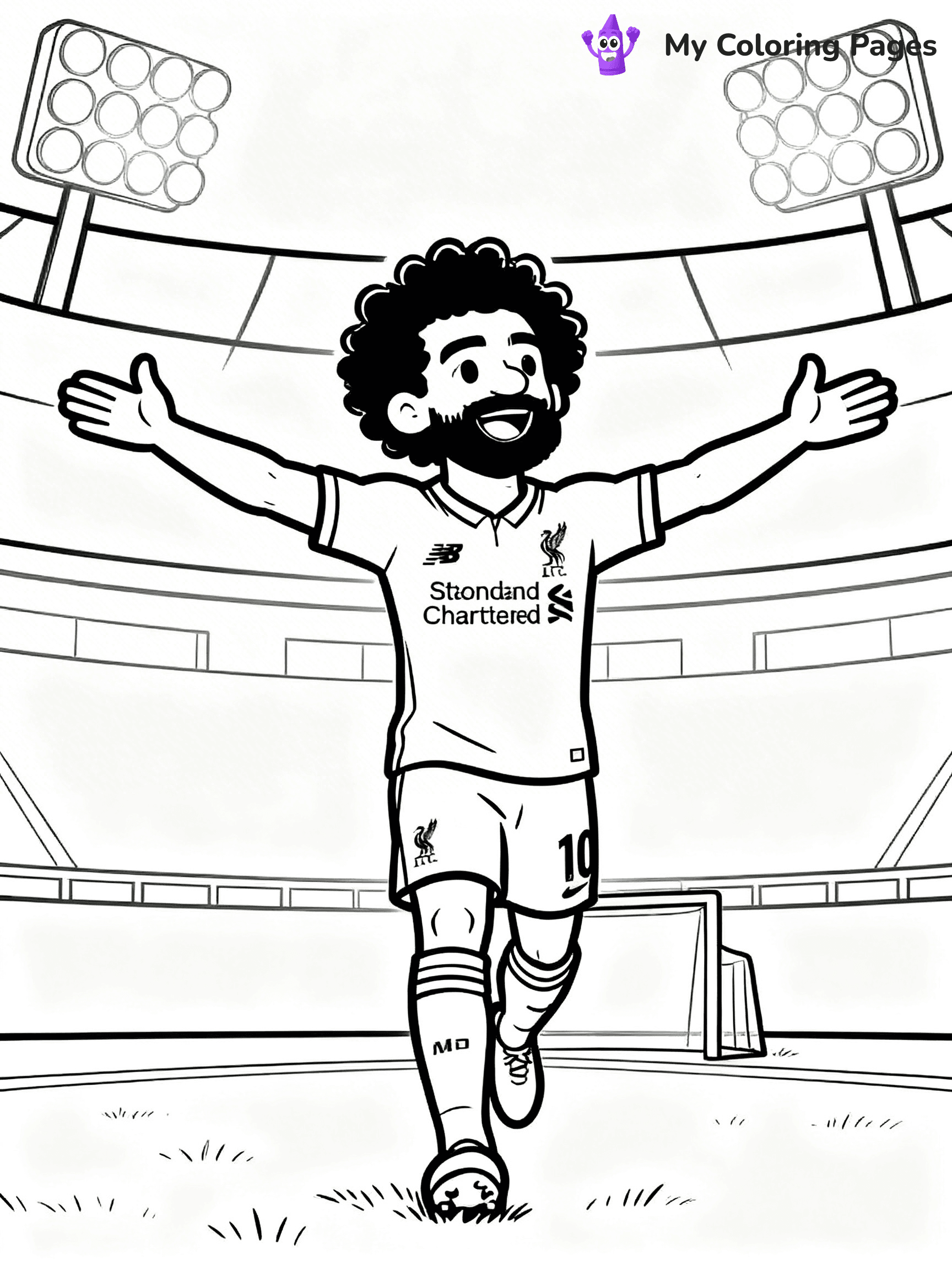 Mo Salah Coloring Pages - 20