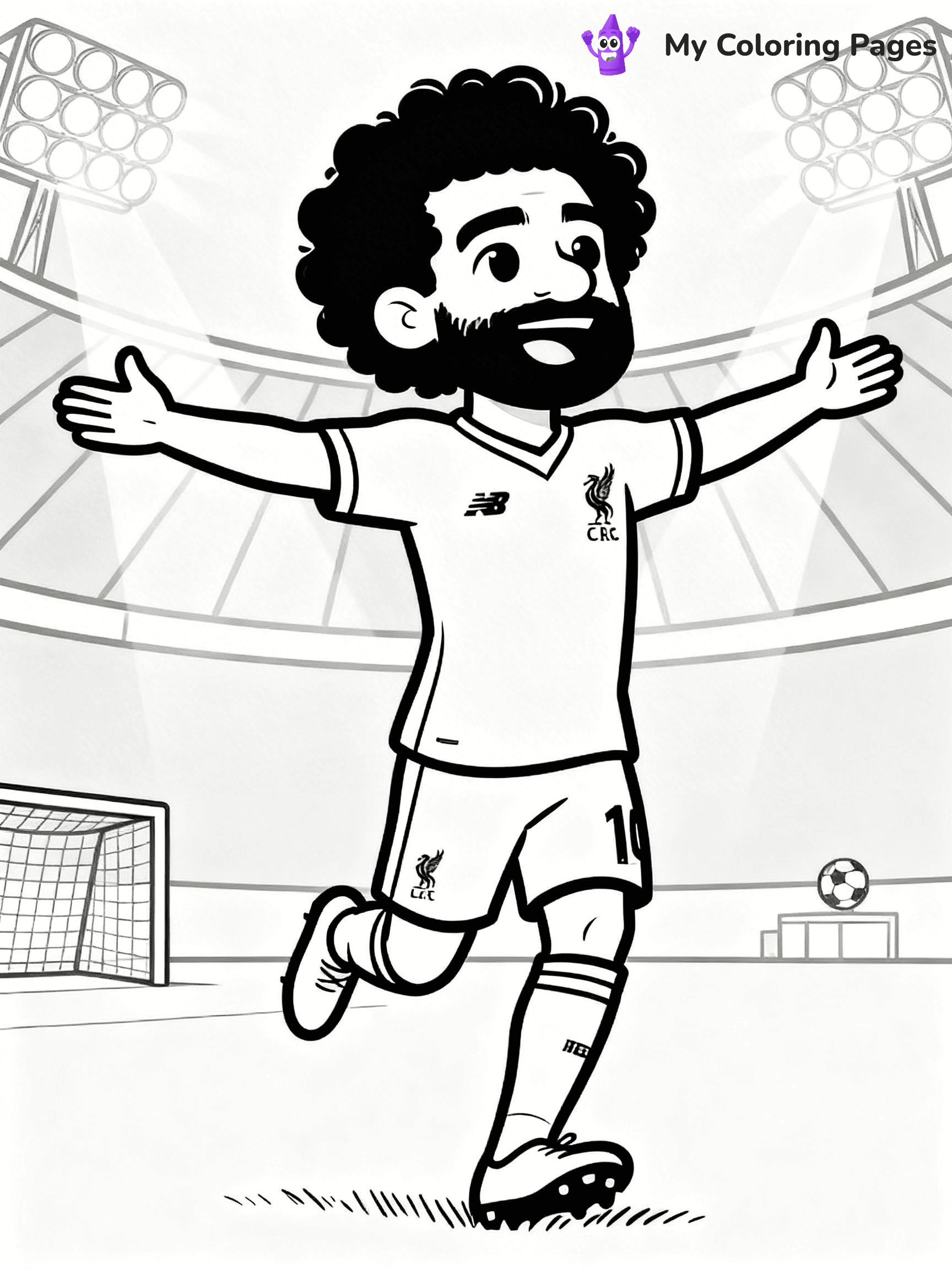 Mo Salah Coloring Pages - 19