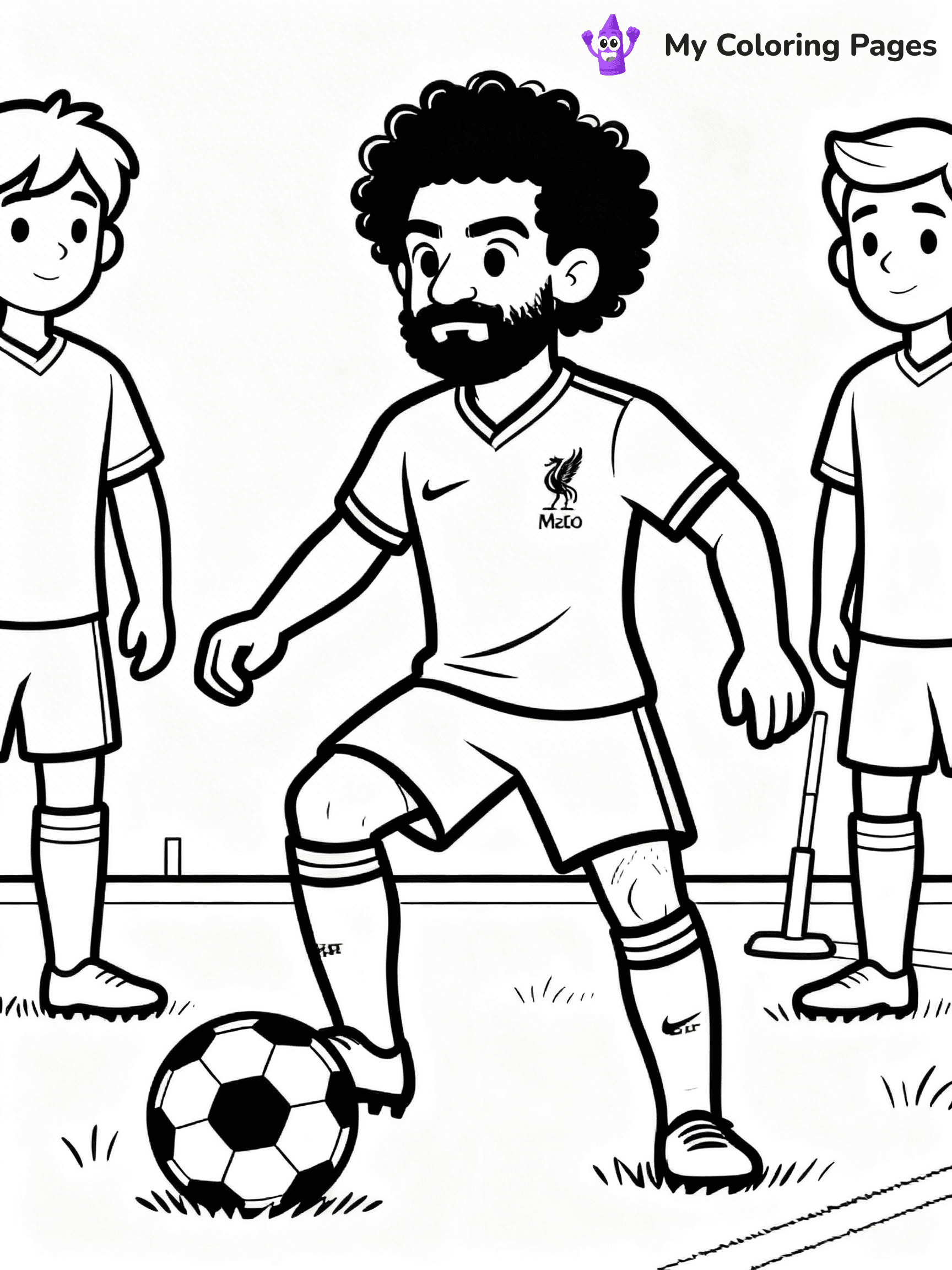 Mo Salah Coloring Pages - 17