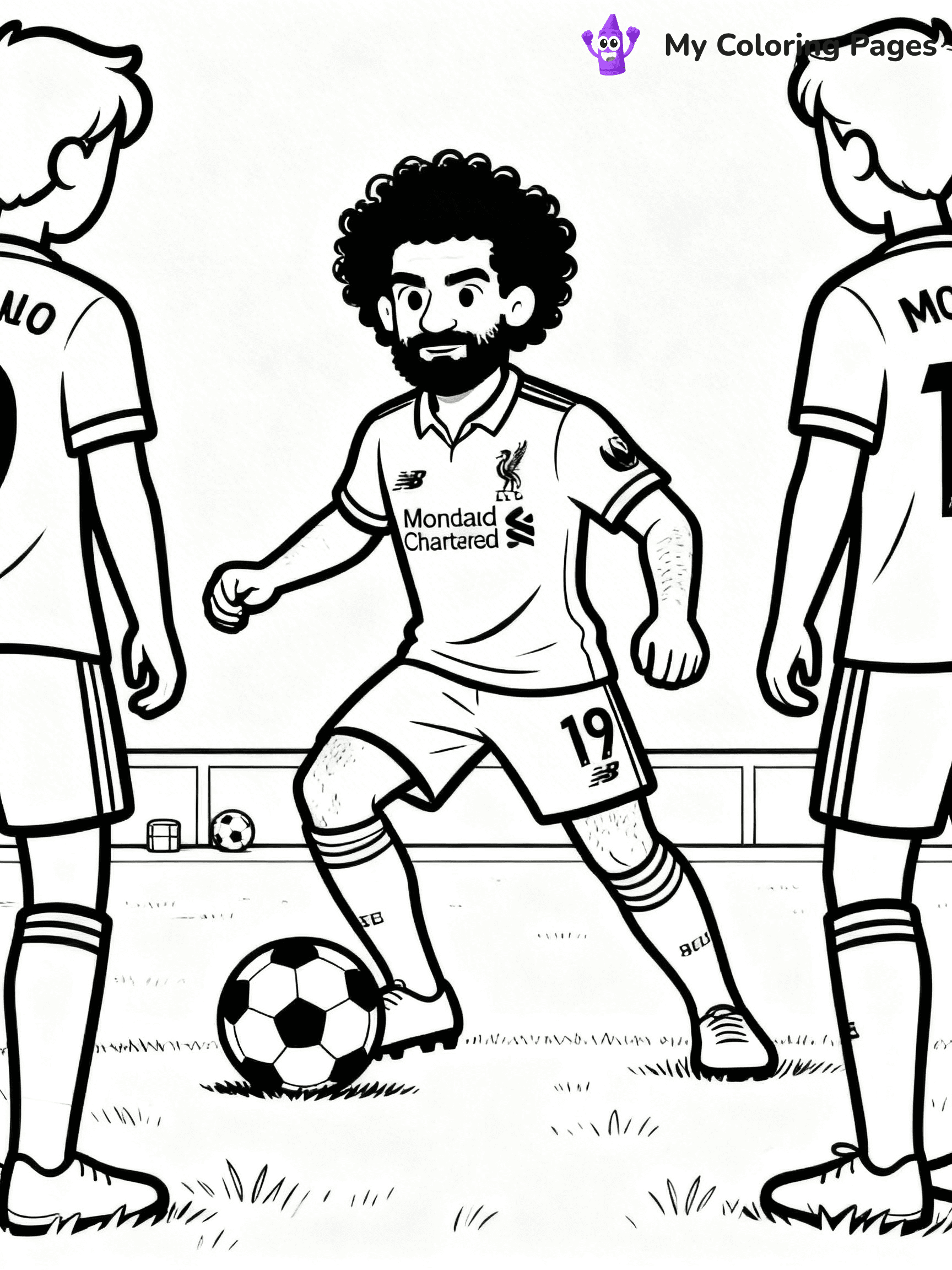 Mo Salah Coloring Pages - 16
