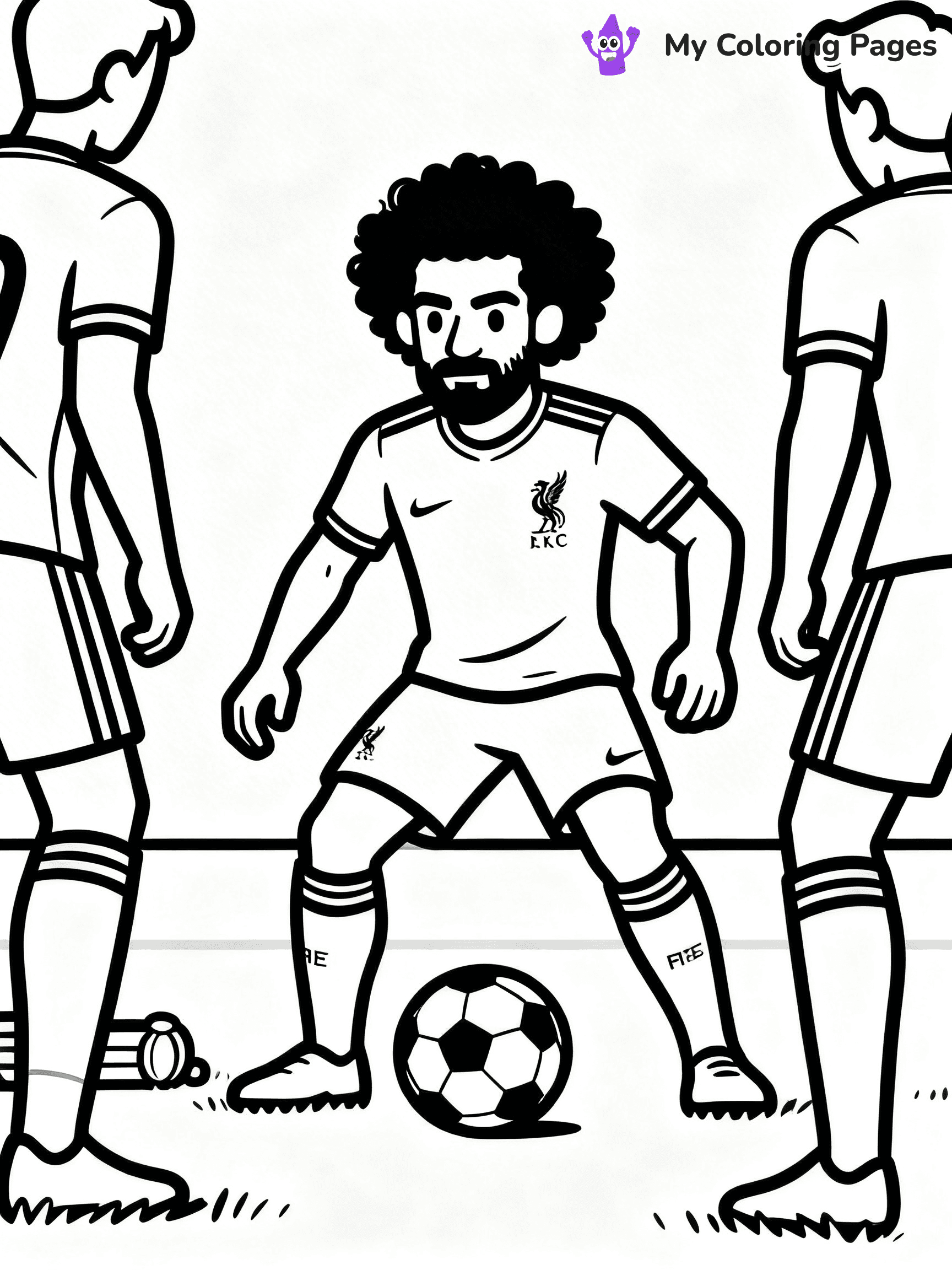 Mo Salah Coloring Pages - 15