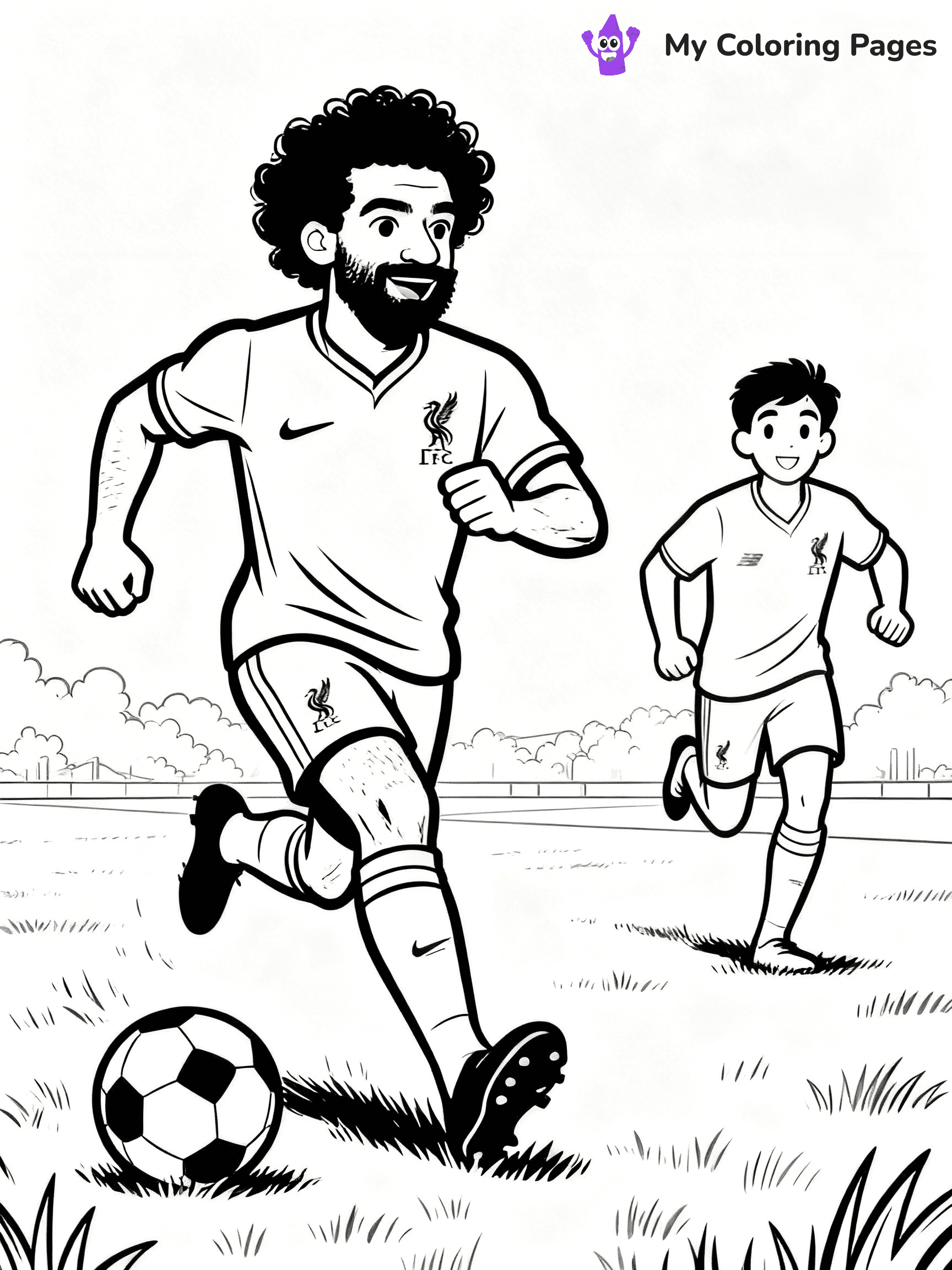 Mo Salah Coloring Pages - 12