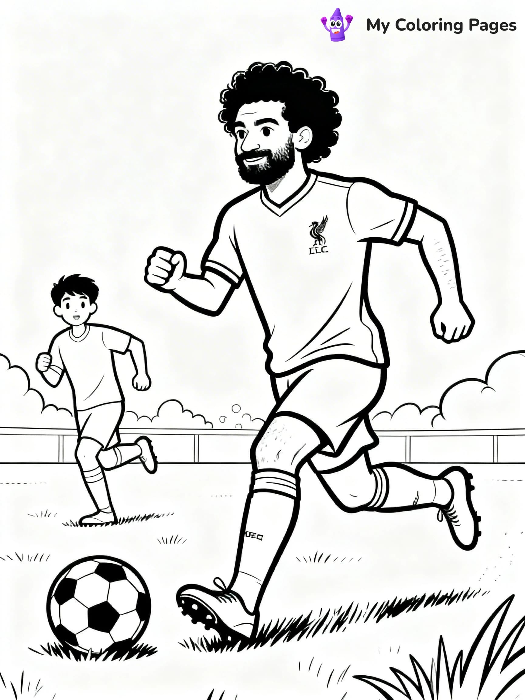 Mo Salah Coloring Pages - 8