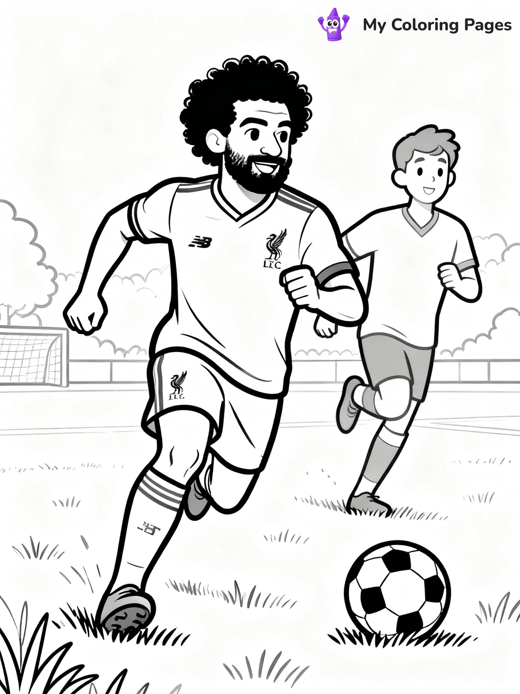 Mo Salah Coloring Pages - 7