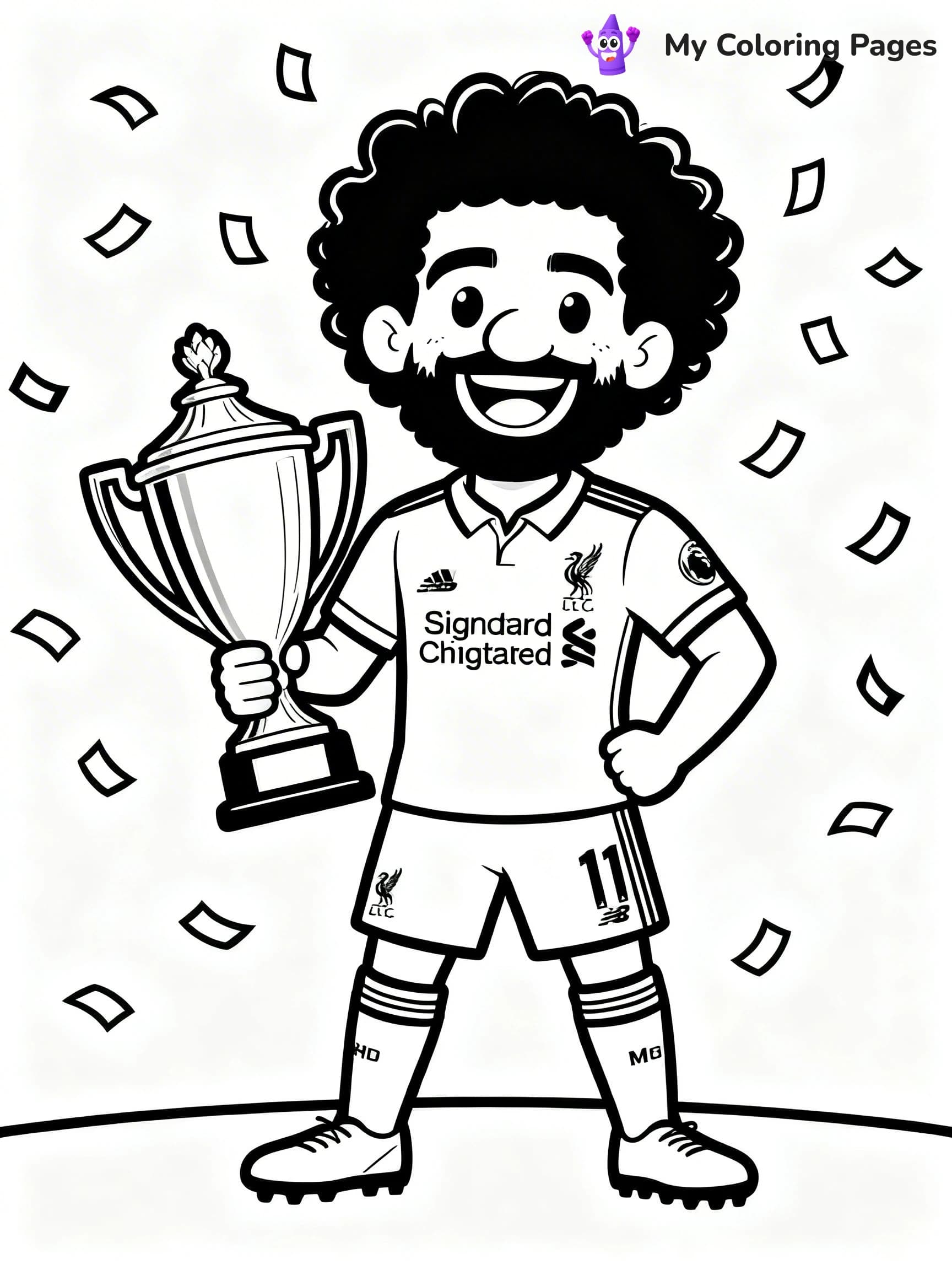 Mo Salah Coloring Pages - 6