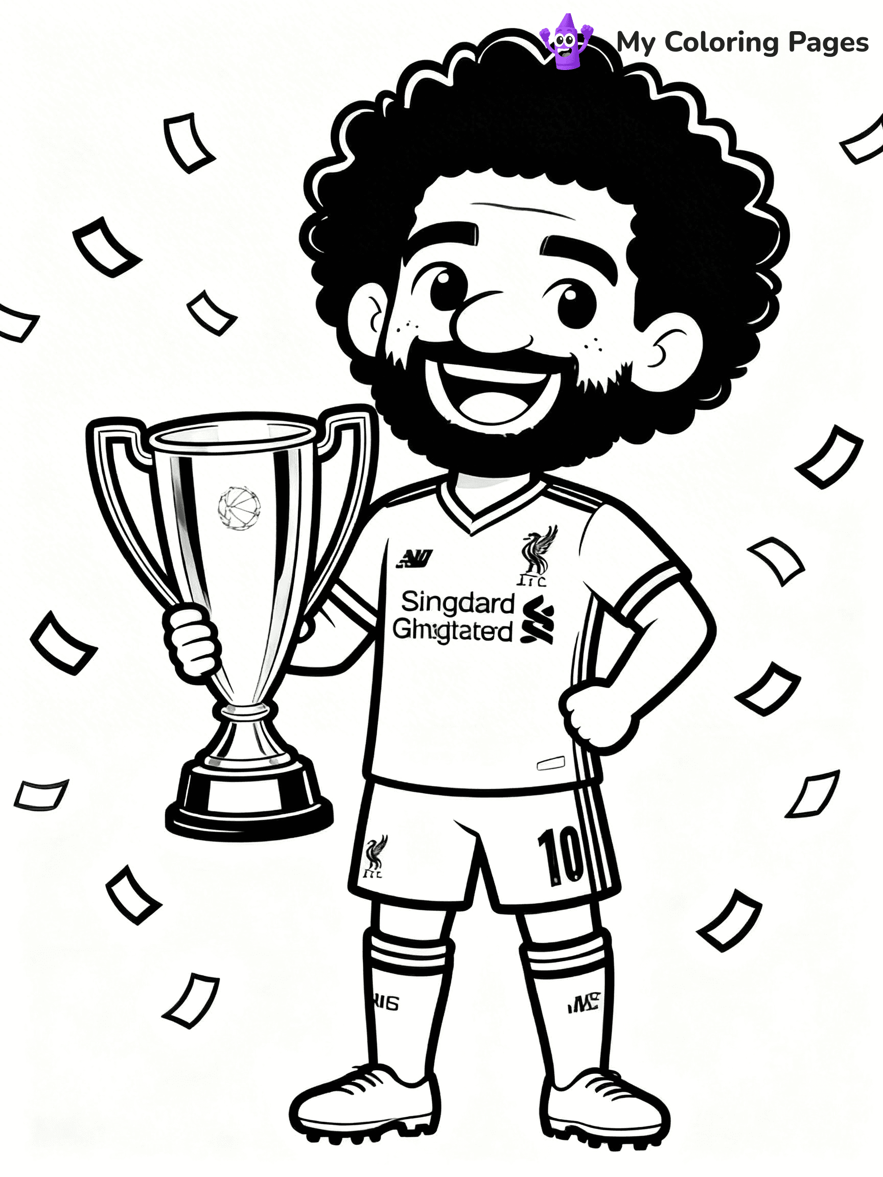 Mo Salah Coloring Pages - 5