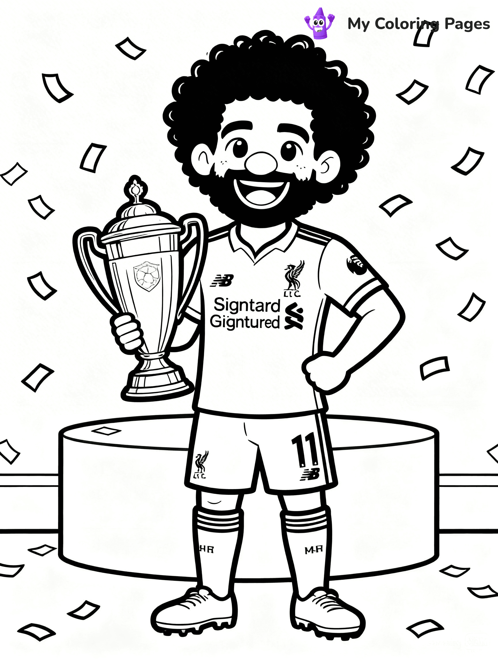 Mo Salah Coloring Pages - 4
