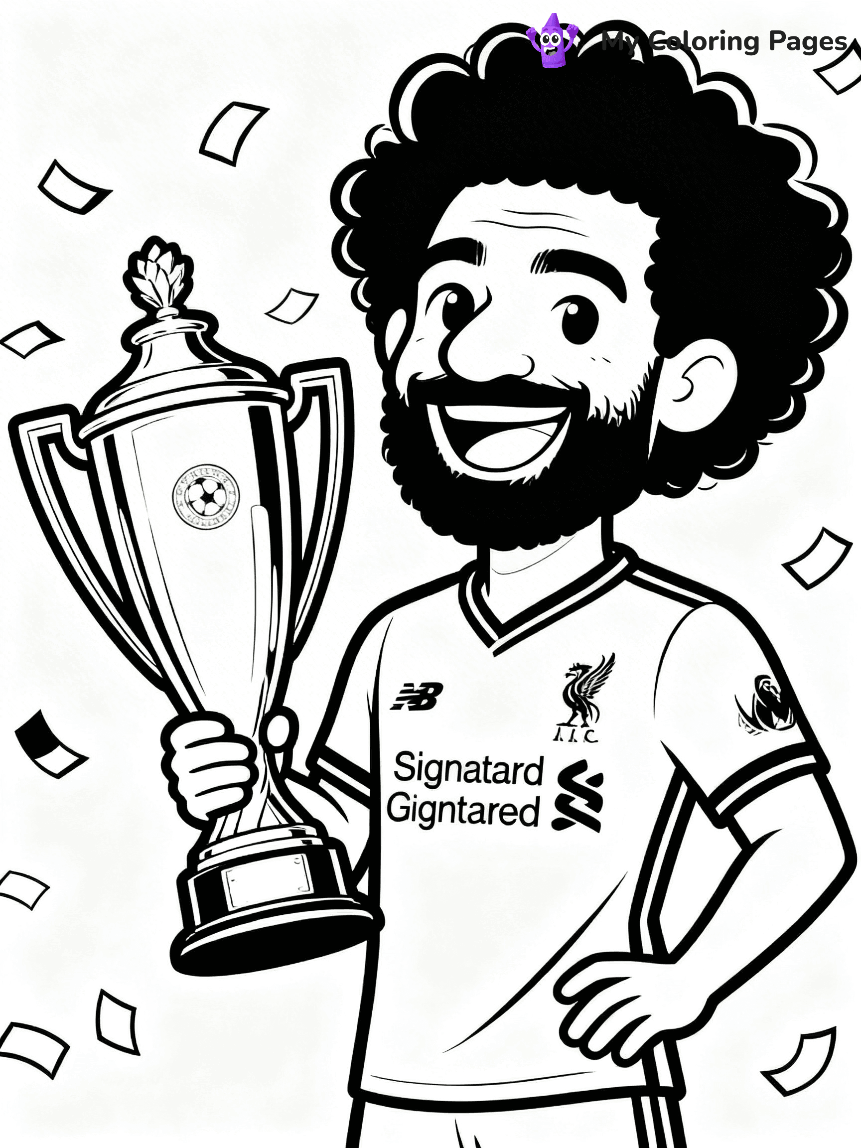Mo Salah Coloring Pages - 3