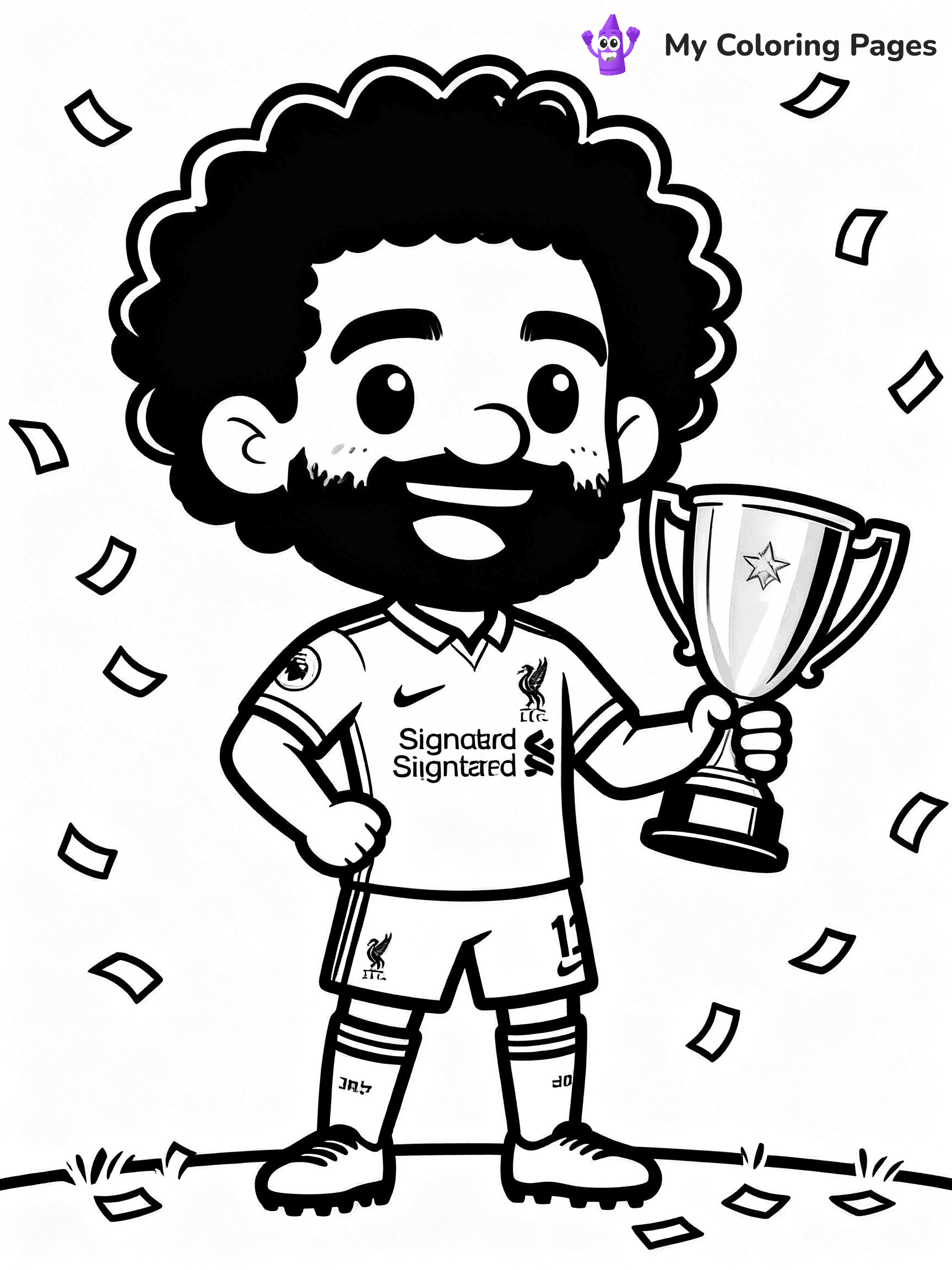 Mo Salah Coloring Pages - 2