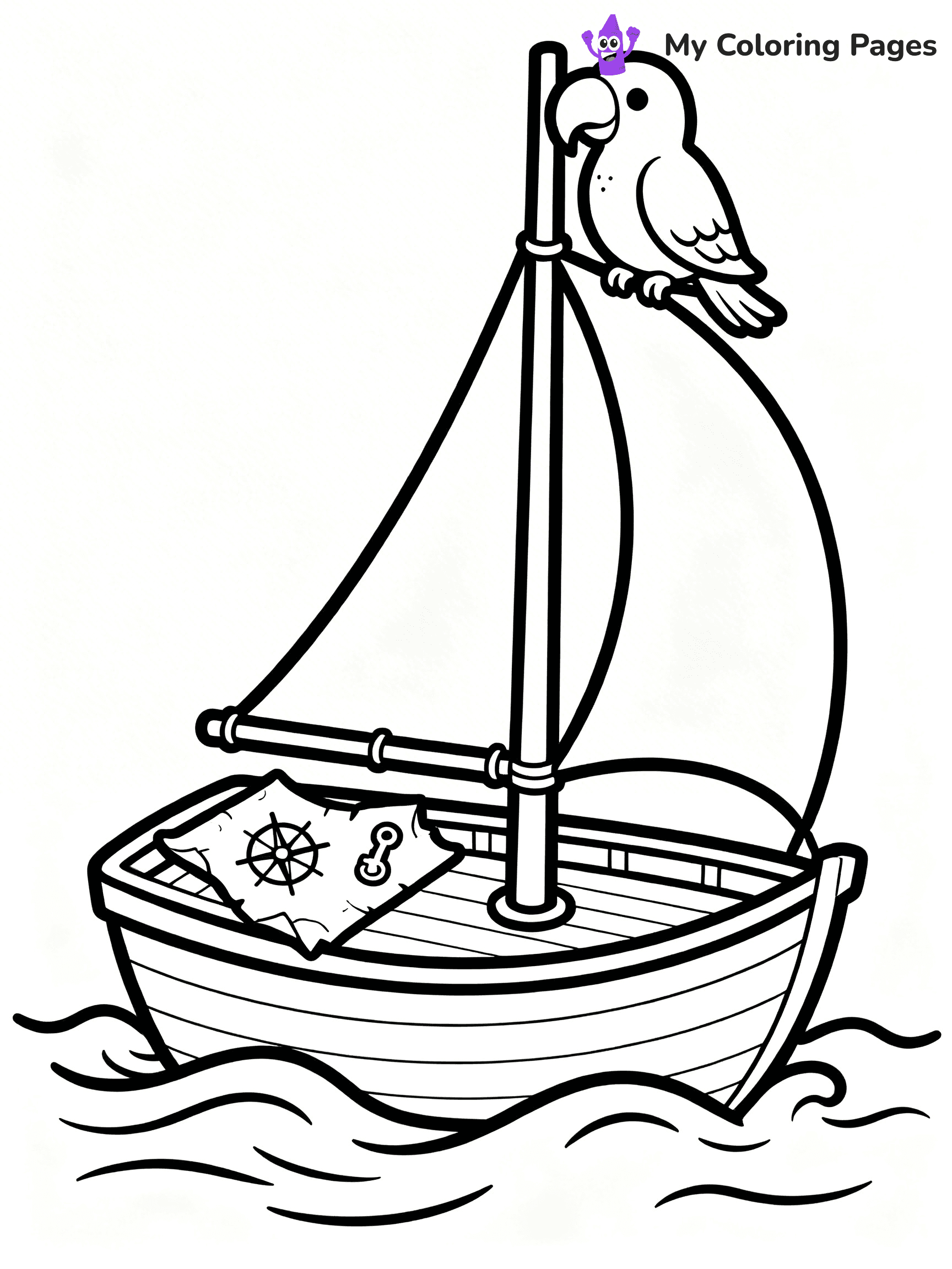 Sail Boat Coloring Pages - 24