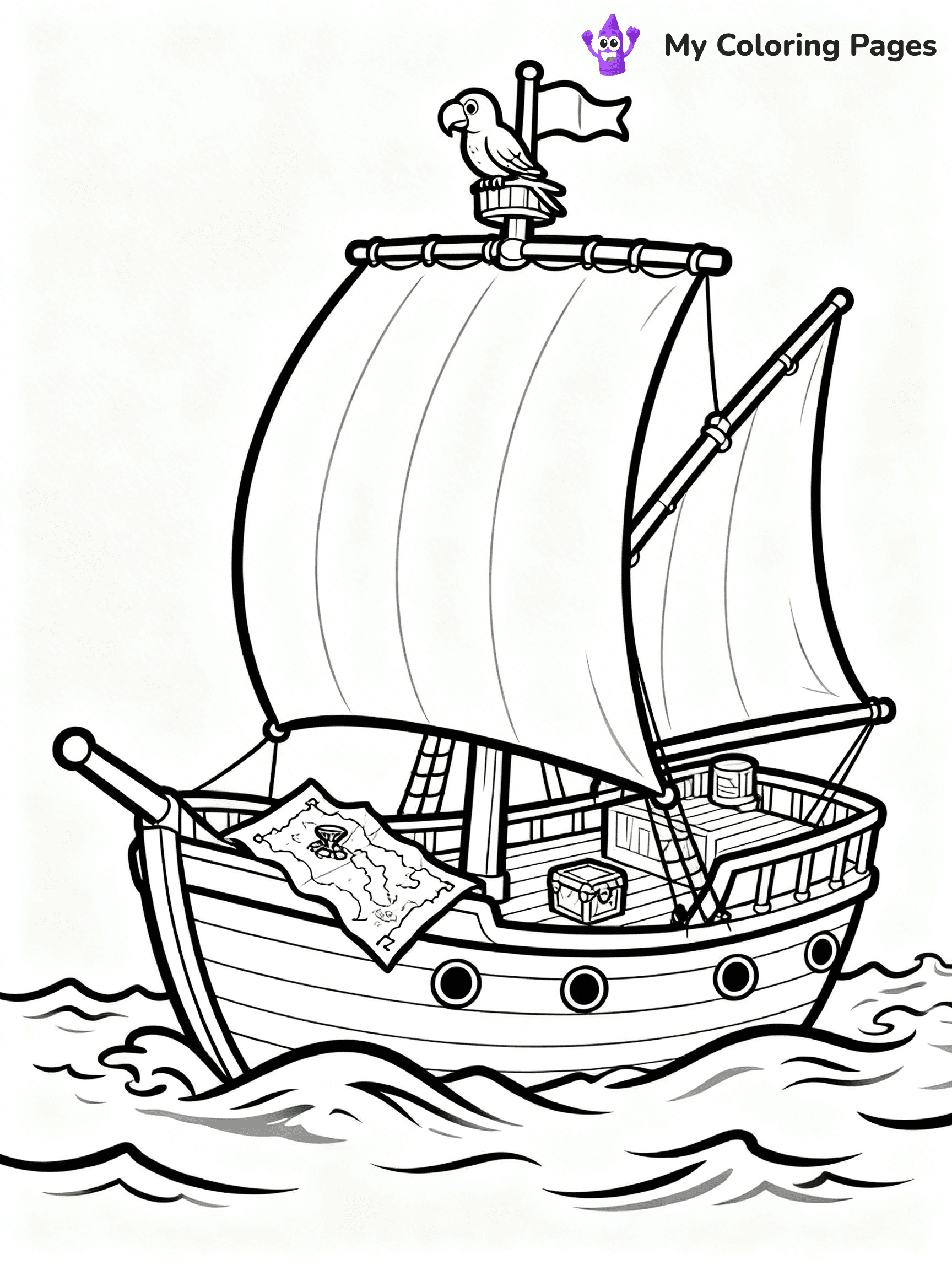 Sail Boat Coloring Pages - 23