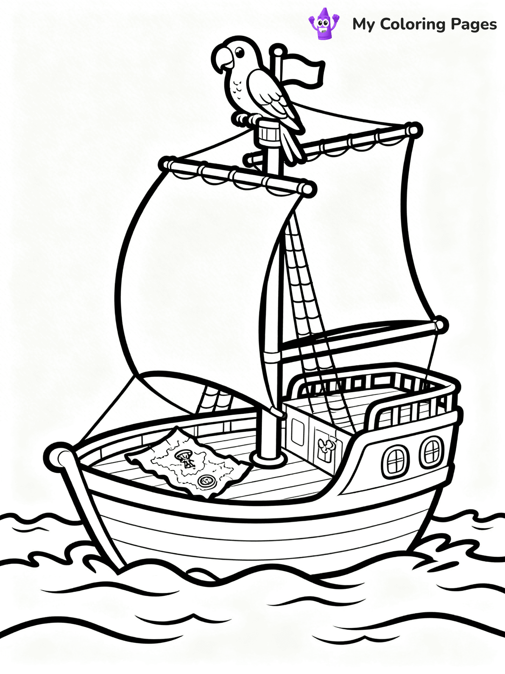 Sail Boat Coloring Pages - 20