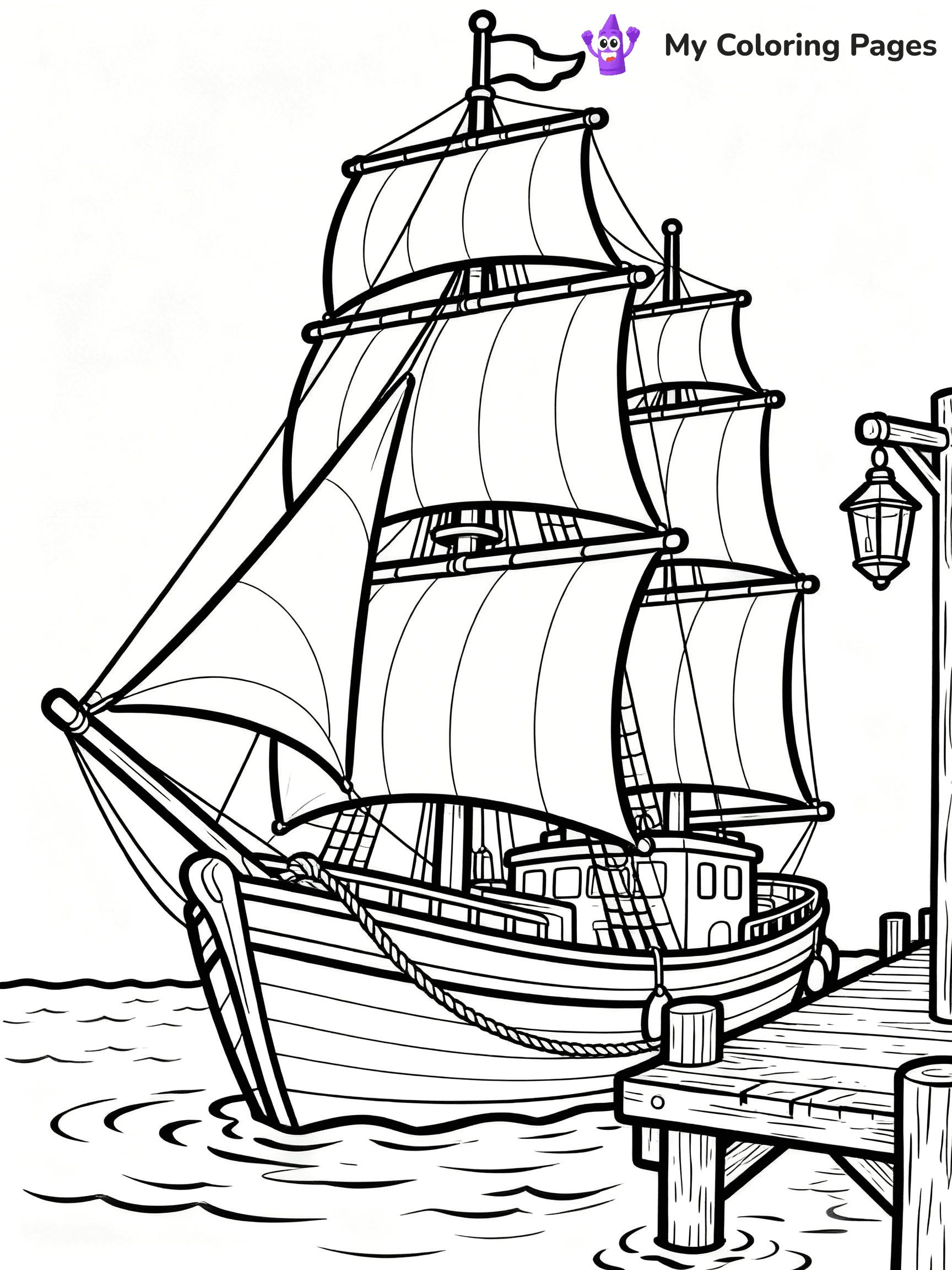 Sail Boat Coloring Pages - 16