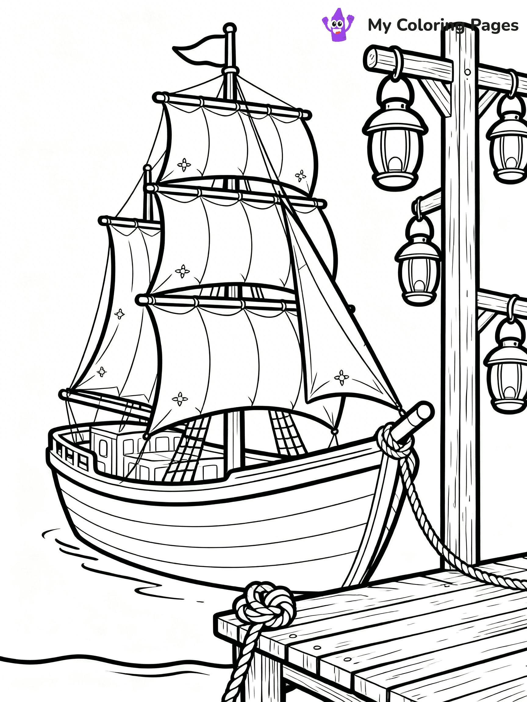 Sail Boat Coloring Pages - 14