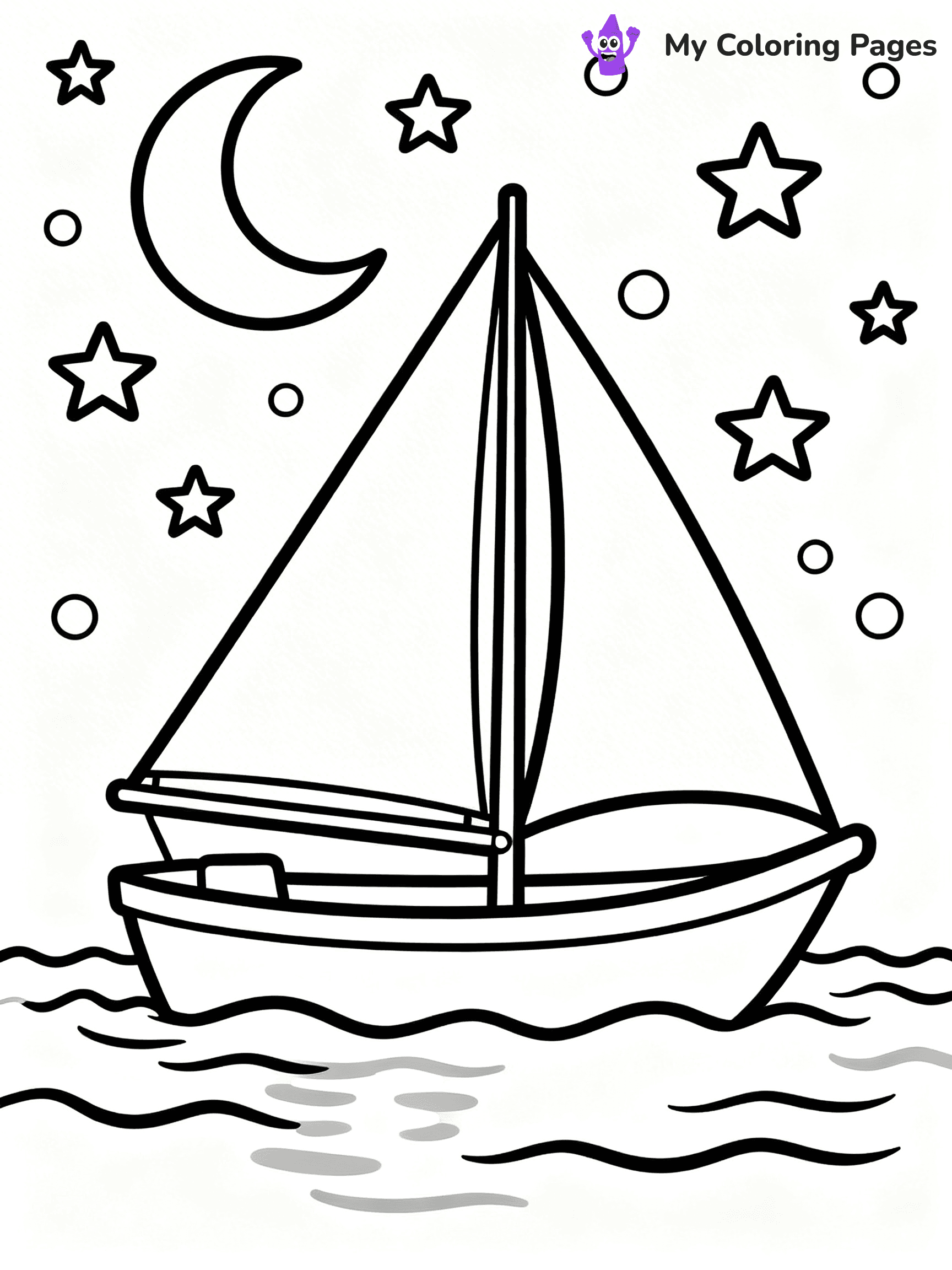 Sail Boat Coloring Pages - 11