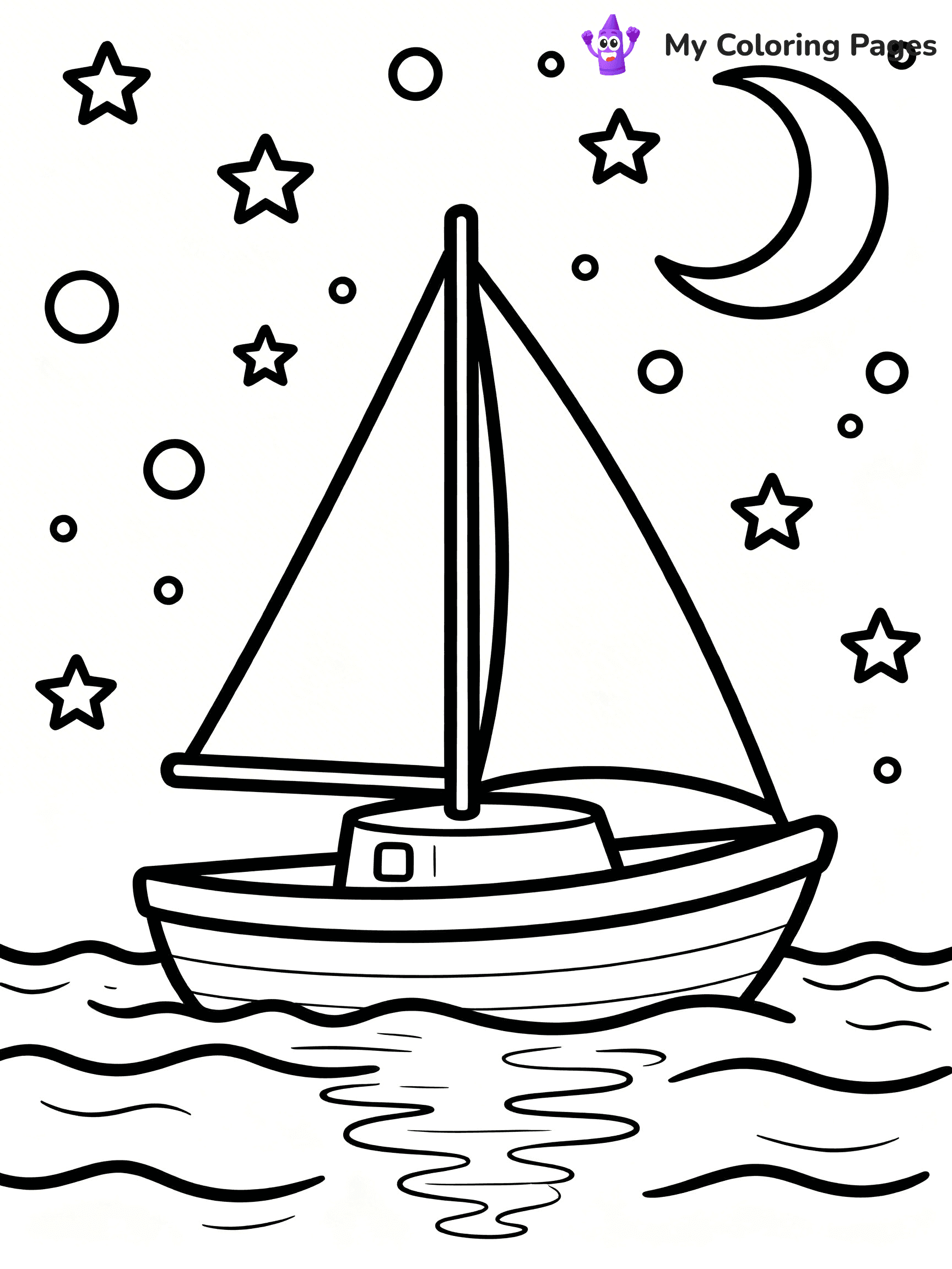 Sail Boat Coloring Pages - 9