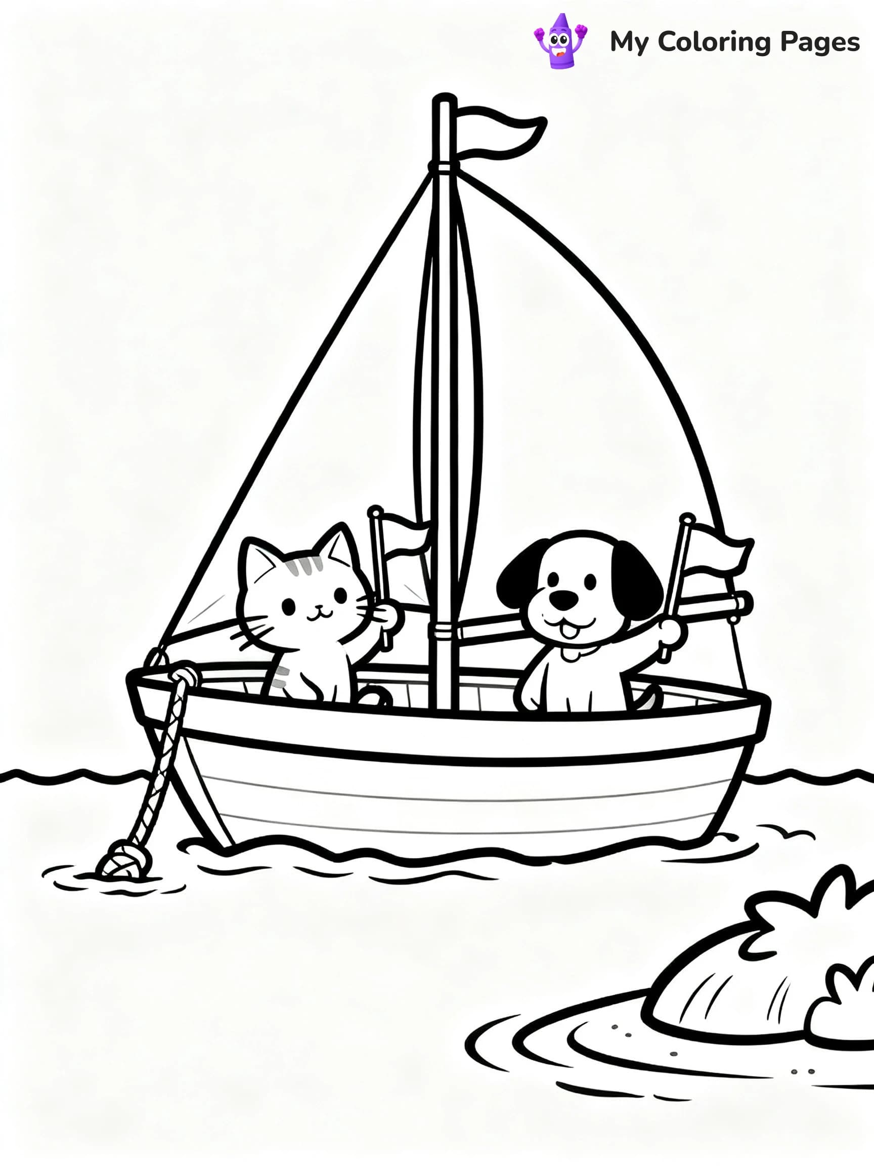 Sail Boat Coloring Pages - 21