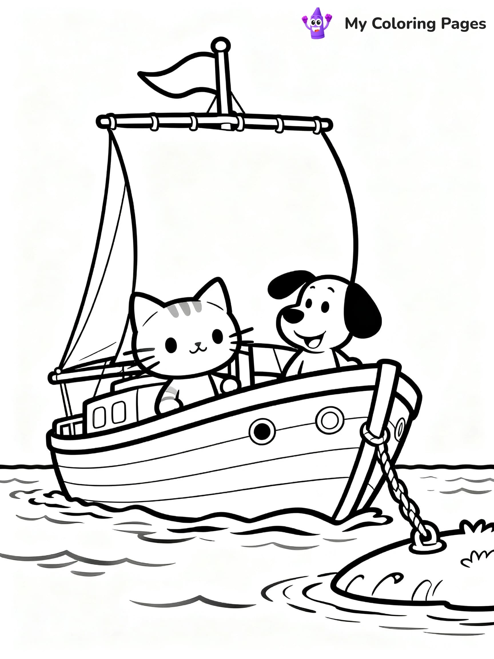 Sail Boat Coloring Pages - 20