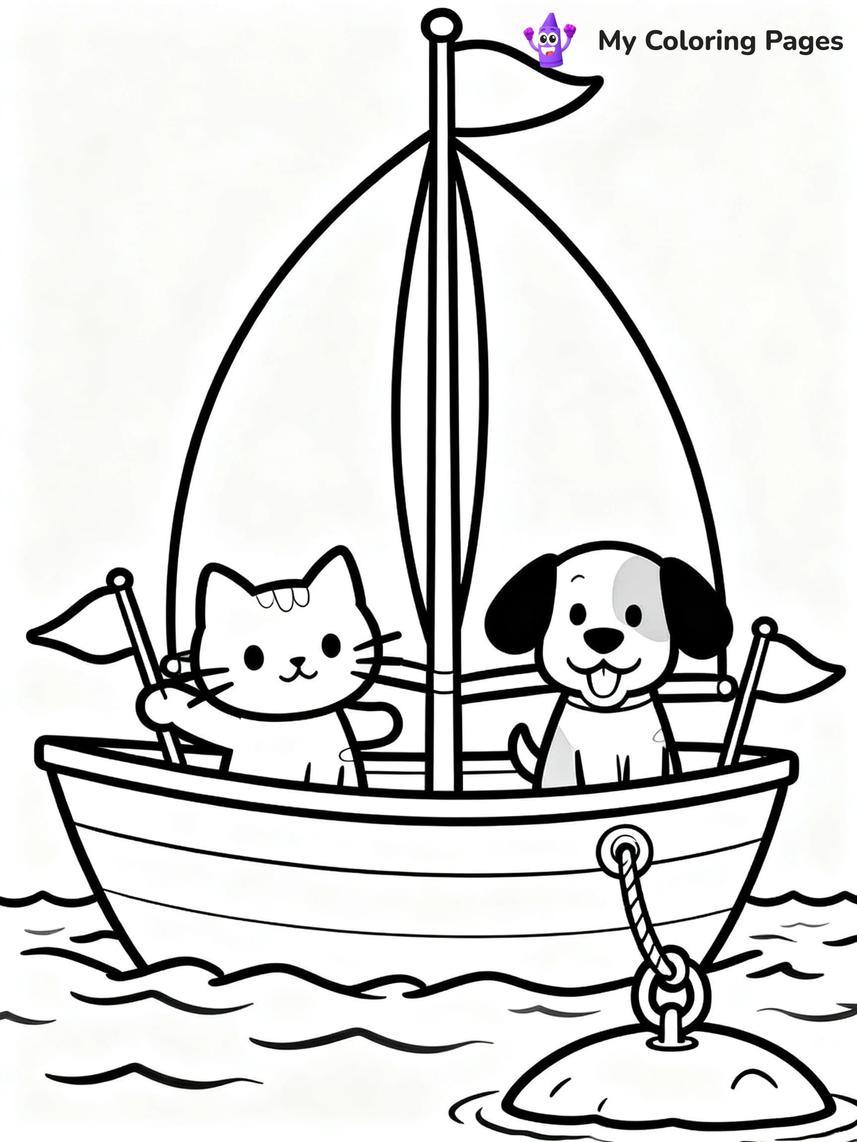 Sail Boat Coloring Pages - 16