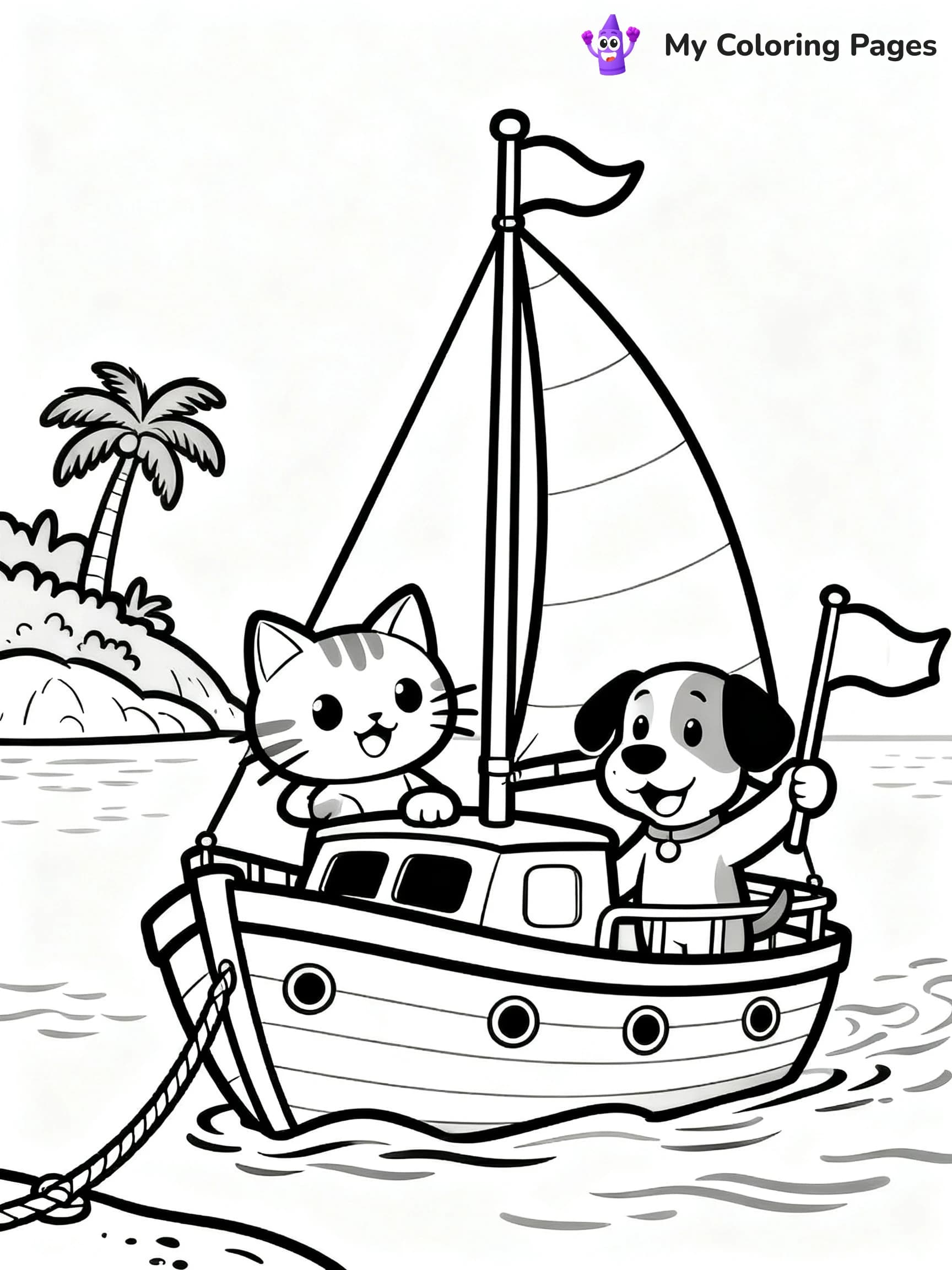 Sail Boat Coloring Pages - 15