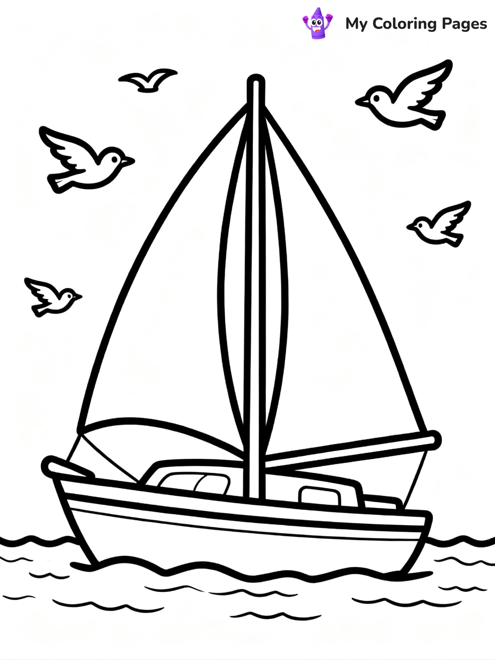 Sail Boat Coloring Pages - 8