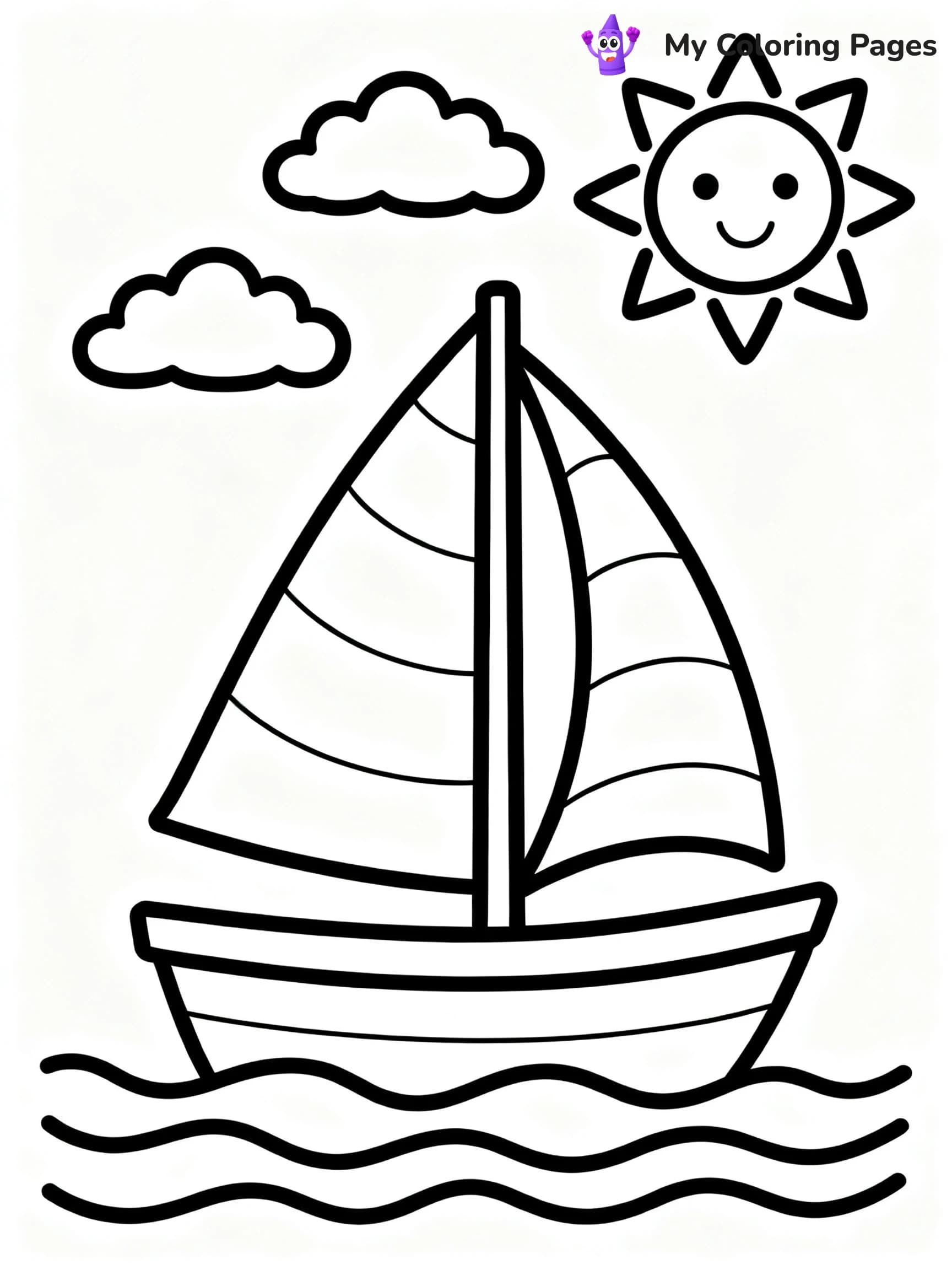 Sail Boat Coloring Pages - 5