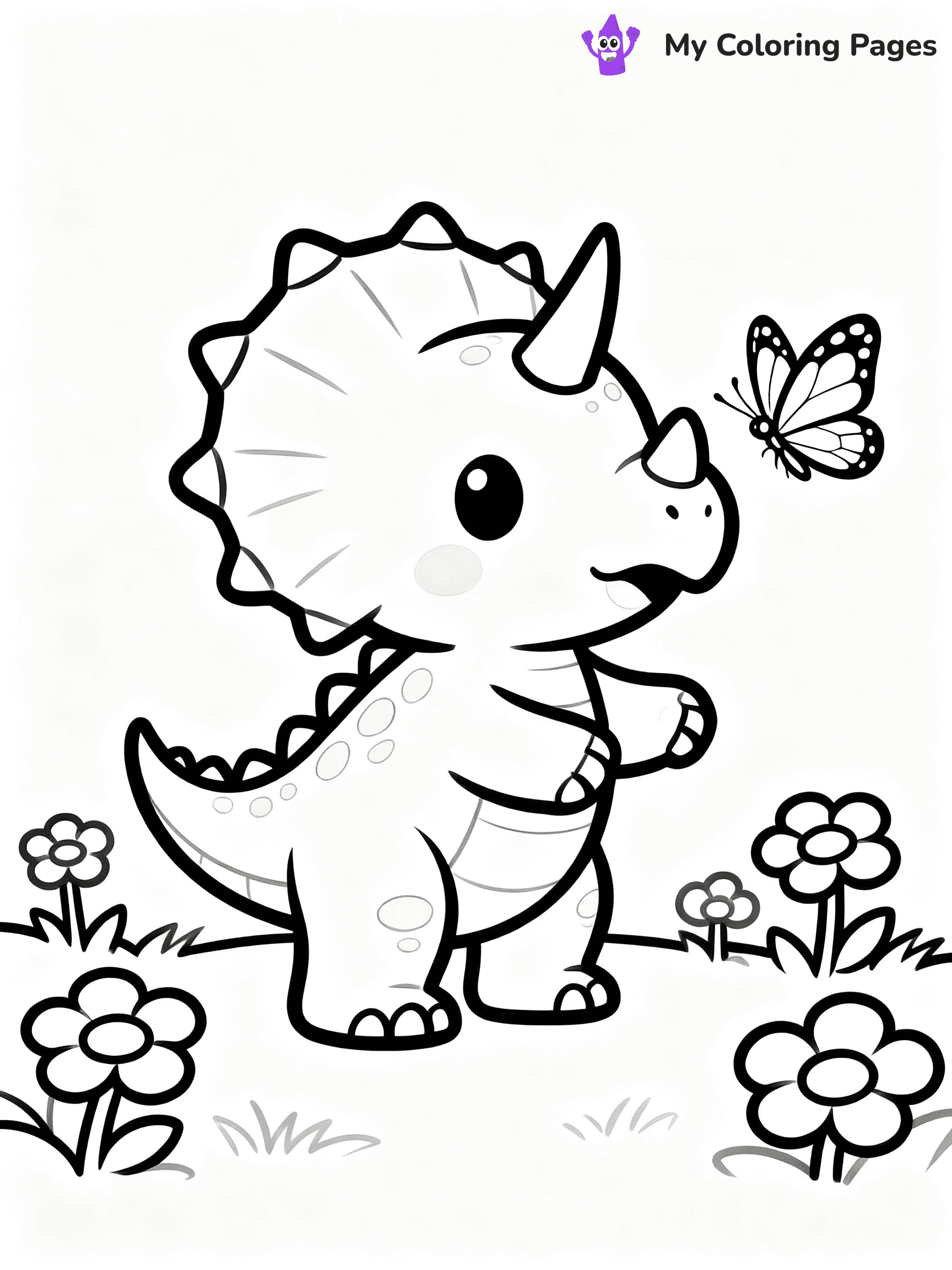 Baby Dinosaur Coloring Pages - 110