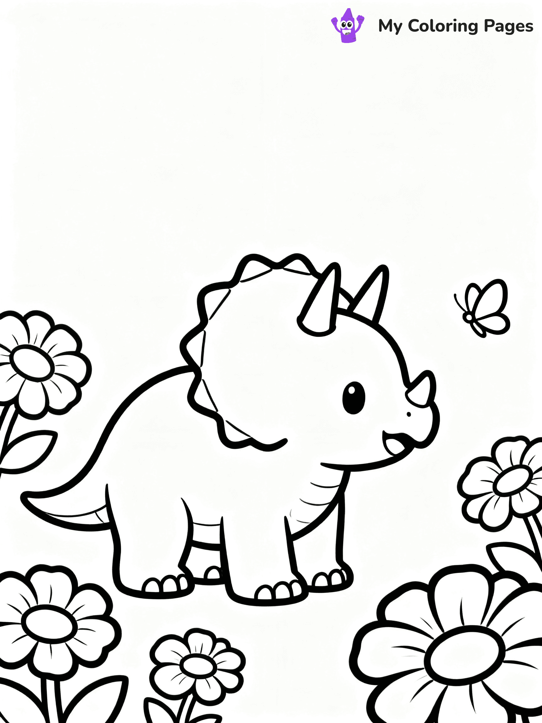 Baby Dinosaur Coloring Pages - 109