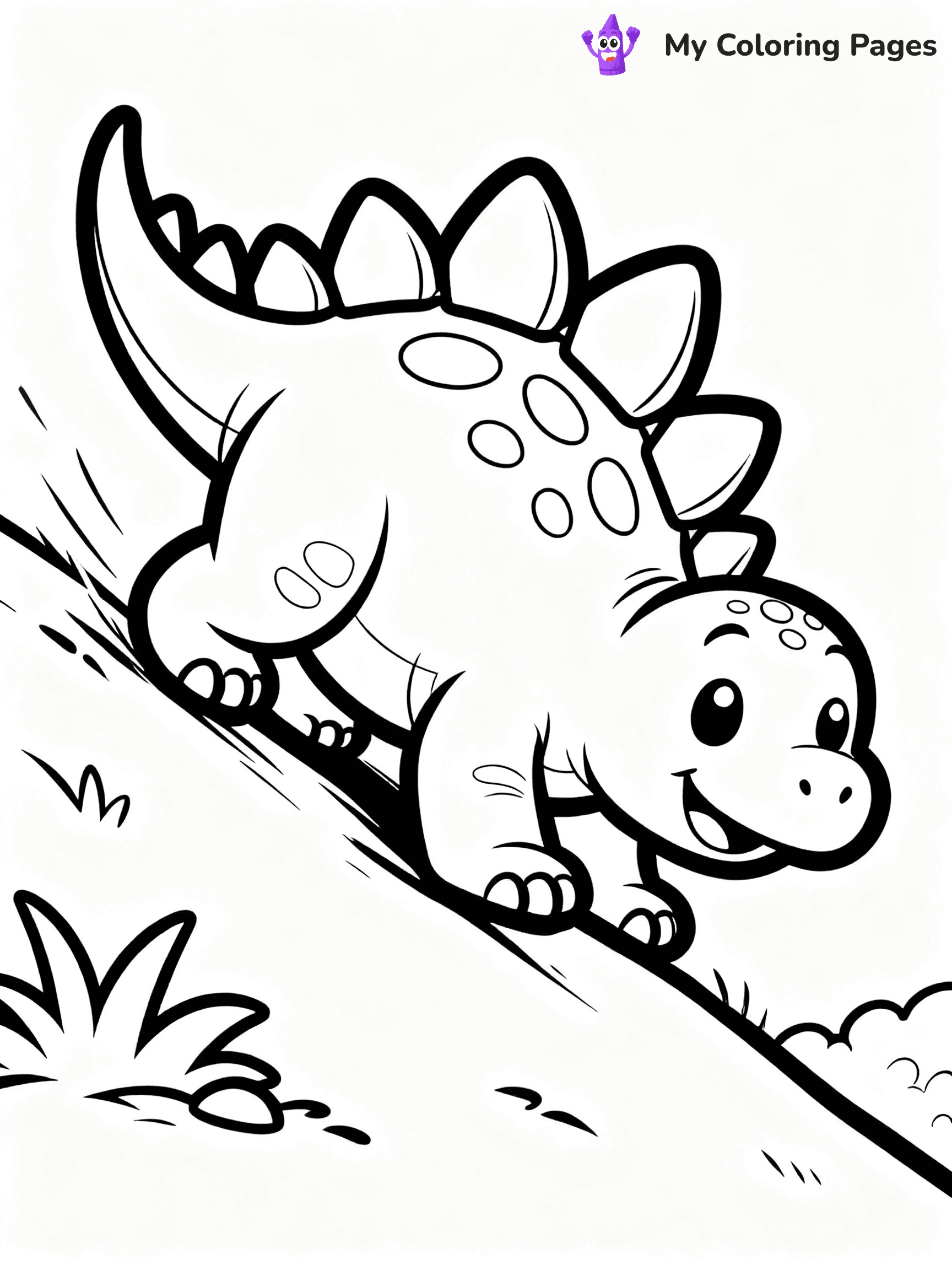 Baby Dinosaur Coloring Pages - 101