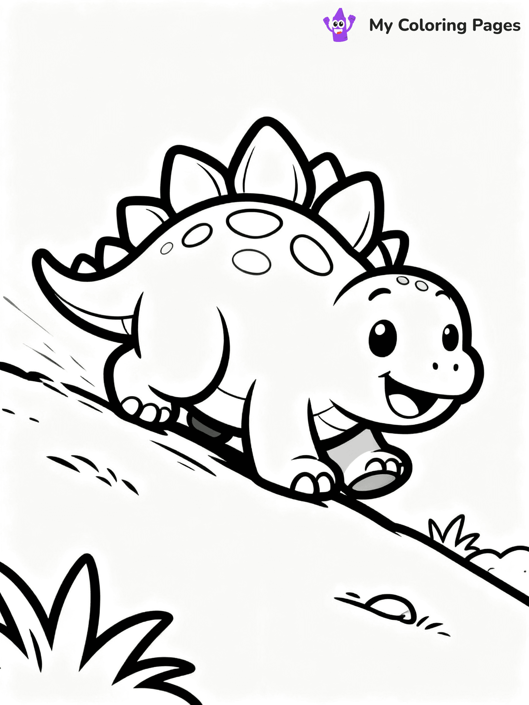 Baby Dinosaur Coloring Pages - 100