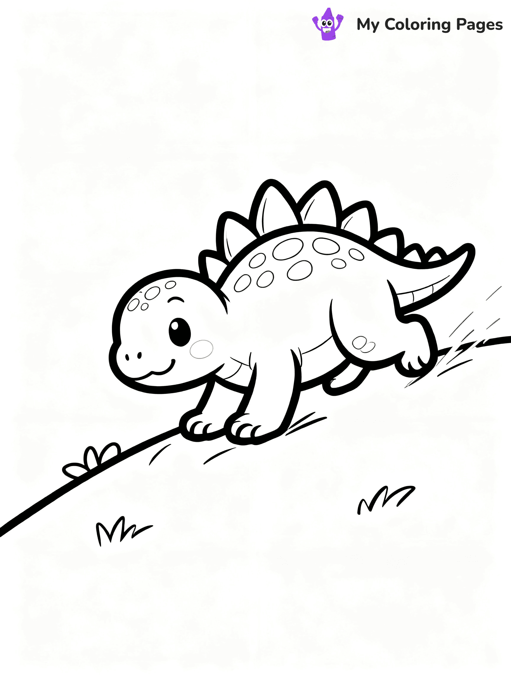 Baby Dinosaur Coloring Pages - 97